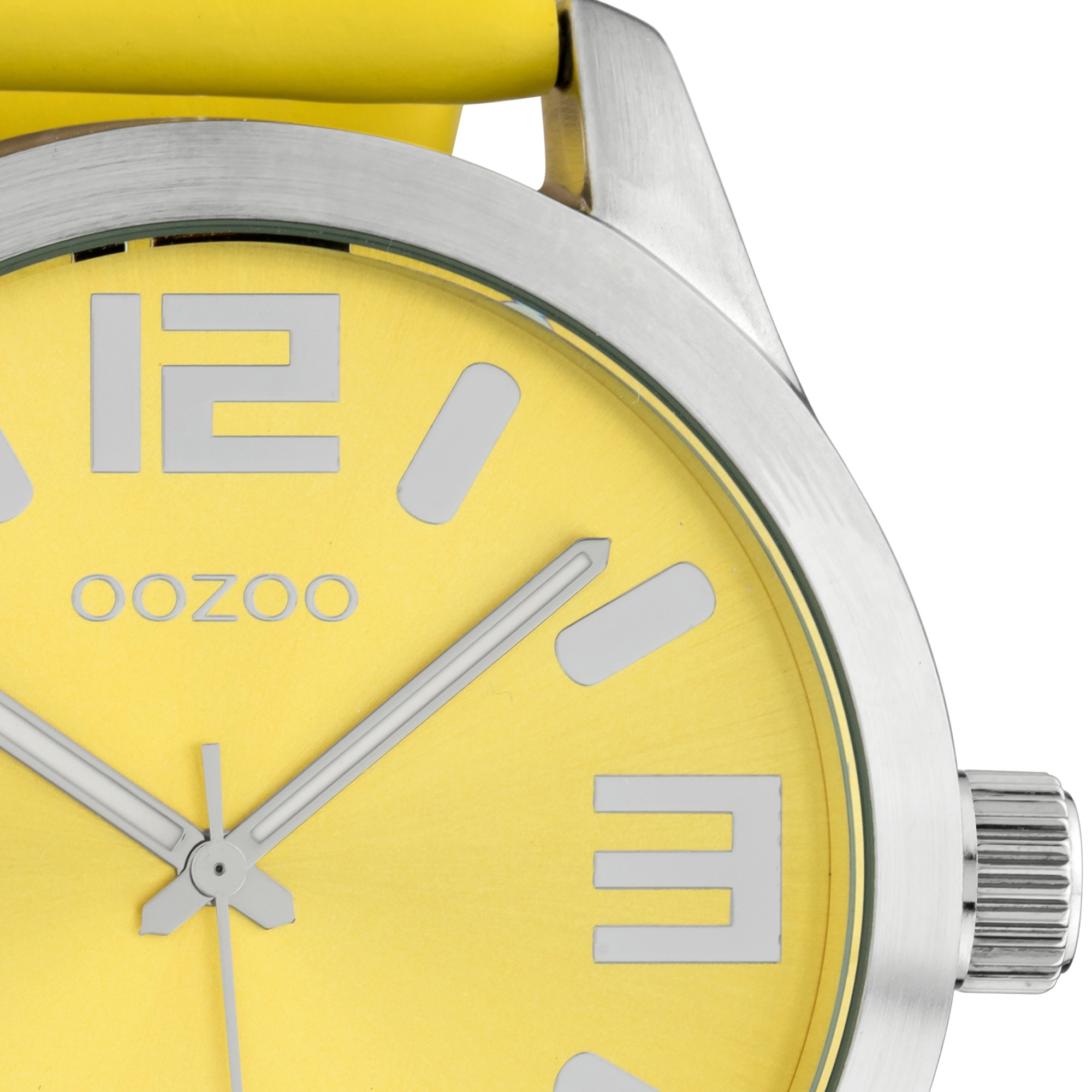 OOZOO Quarzuhr, Armbanduhr, Damenuhr, Herrenuhr, Lederarmband, Ø 46mm