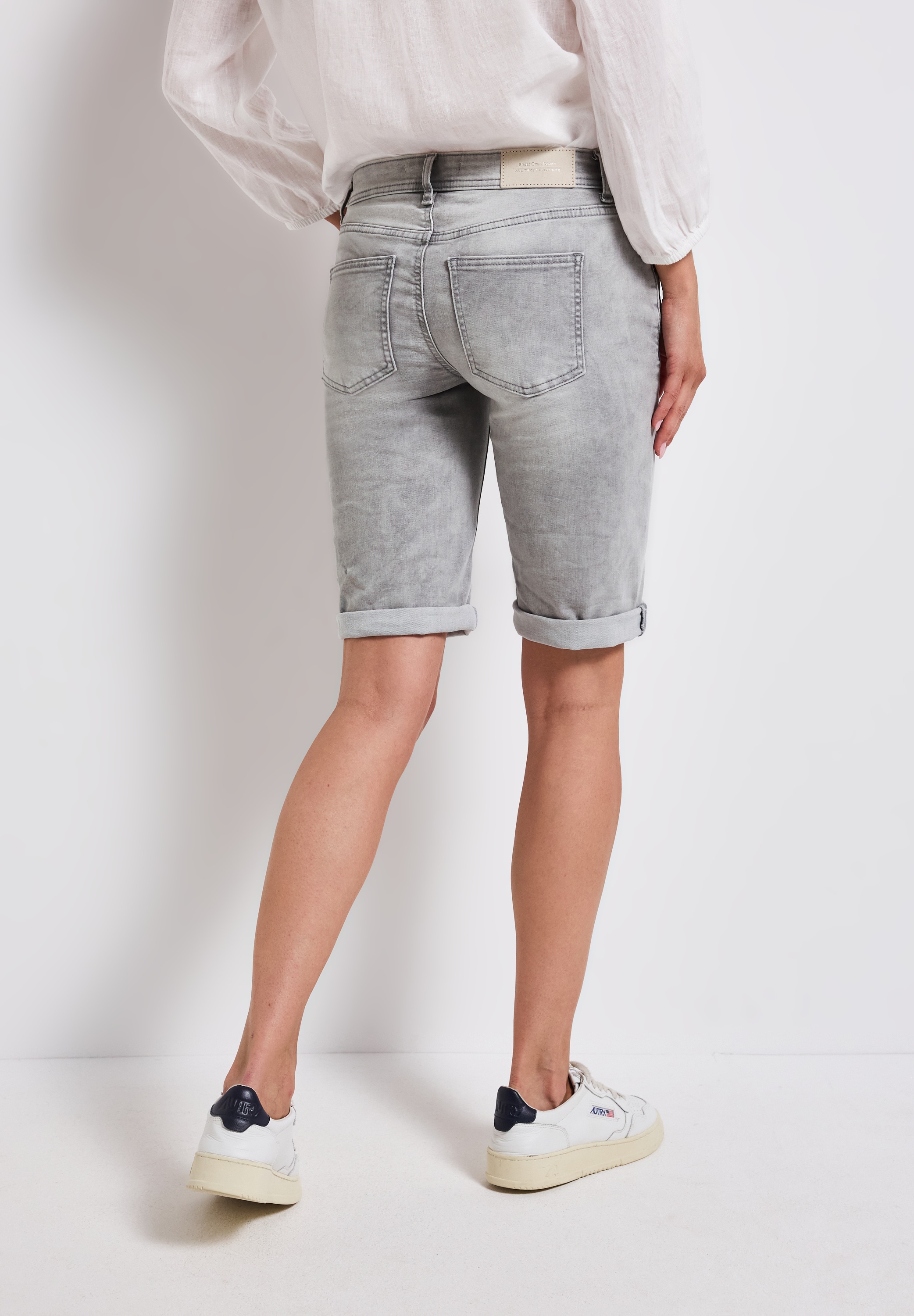 STREET ONE Bermudas »Style Jane«, Jeans mit Slim Legs und Stretch