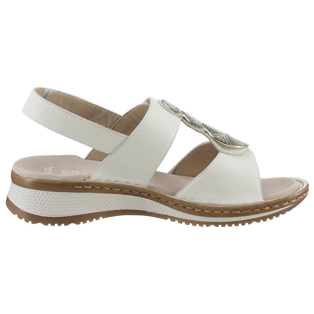 Ara Sandale »HAWAII«, Sommerschuh, Sandalette, Keilabsatz, in Bequemweite G (= weit)