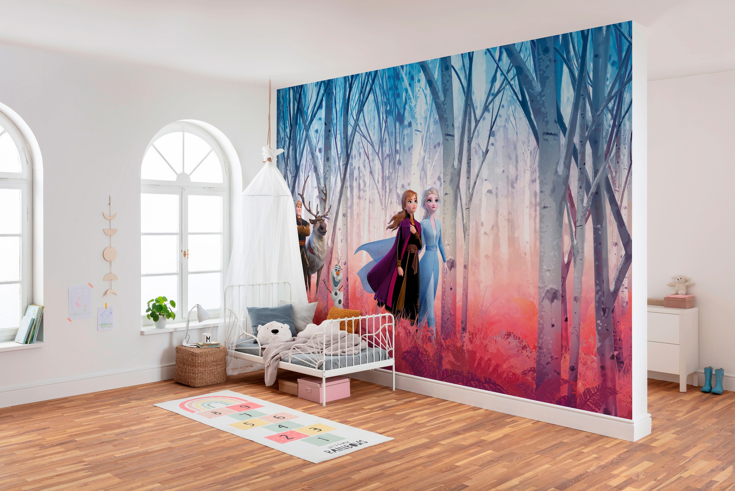 Komar Fototapete »Frozen Friends forever - Größe 368 x 254 cm«, bedruckt, Kinderzimmer