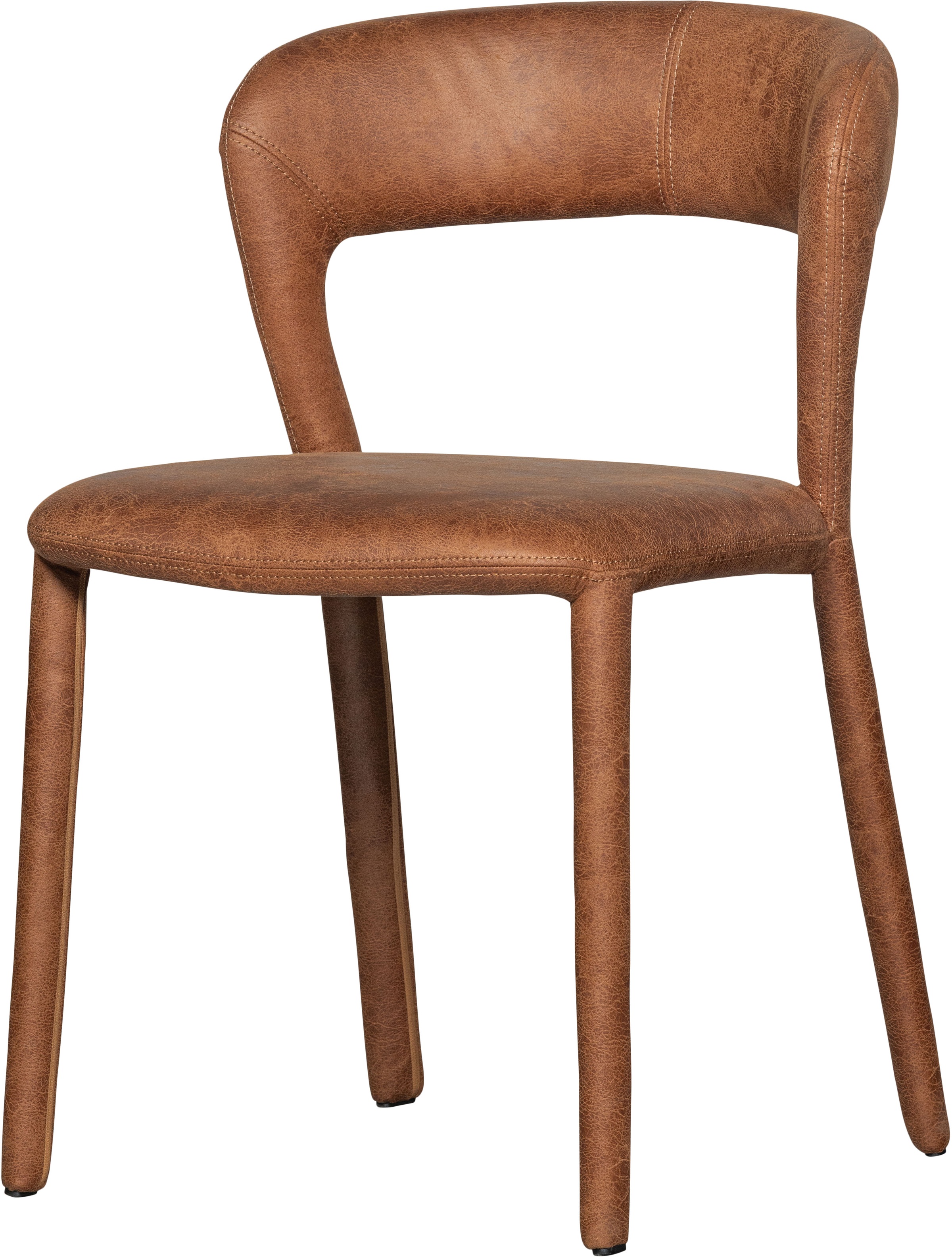 WOOOD "Noble mit Bezug und vollgepolstertem Gestell B 51 x T 56 x H 76 cm" (Set) 2 Stk.(Set, 2 St)Tragkraft 120 kg, Sehr hohe Verschleißfestigkeit Kunstleder