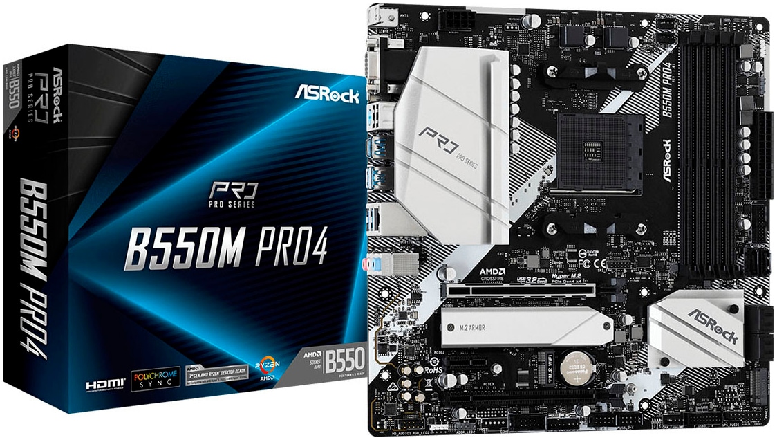 Asrock Mainboard »B550M Pro4«