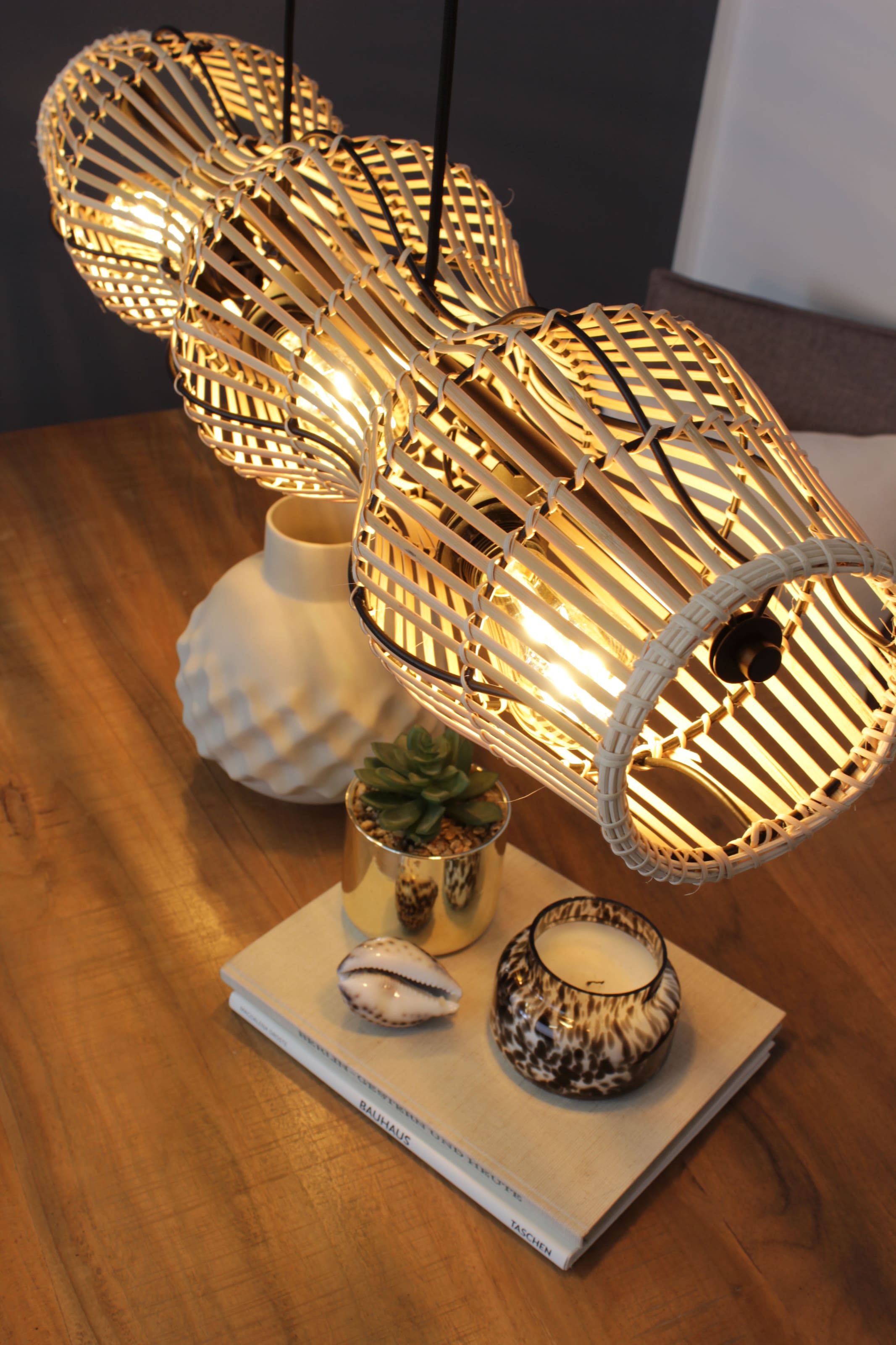 ECO-LIGHT Pendelleuchte »Bamboo«, 3 flammig, Leuchtmittel E27 | ohne Leuchtmittel