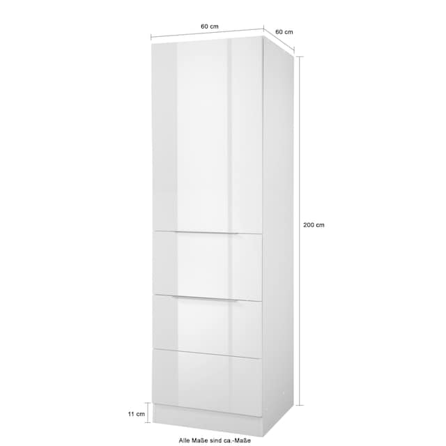 HELD MÖBEL Seitenschrank »Brindisi«, 60 cm breit, 200 cm hoch, viel  Stauraum kaufen | BAUR