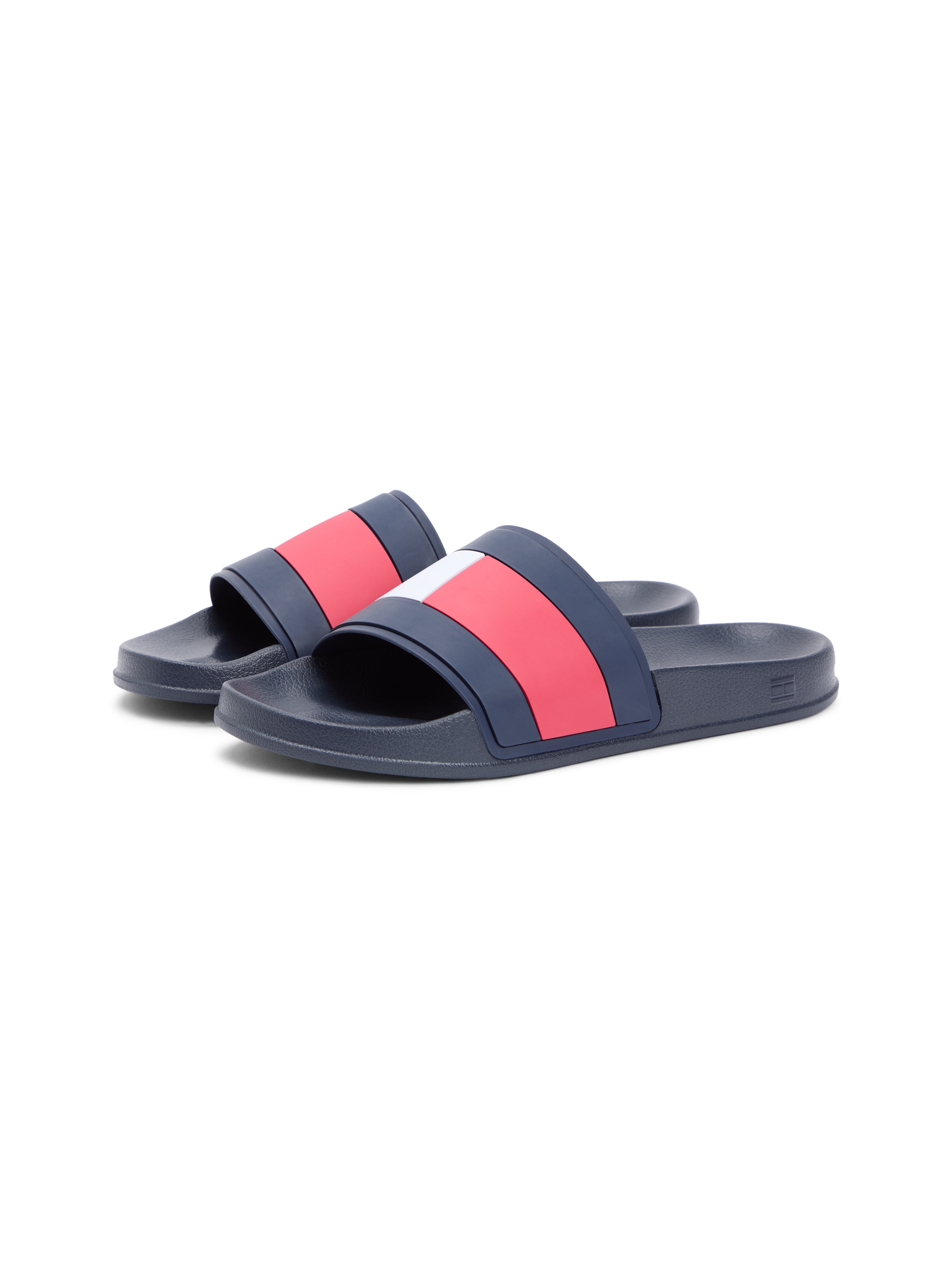 Tommy Hilfiger Pantolette "CORE HILFIGER FLAG POOL SLIDE" Strandschuh, Flat günstig online kaufen