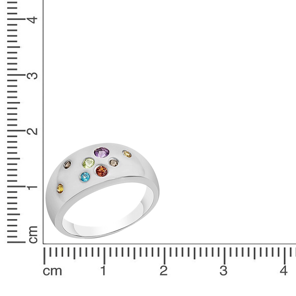 CELESTA Fingerring »925 Silber rhodiniert«