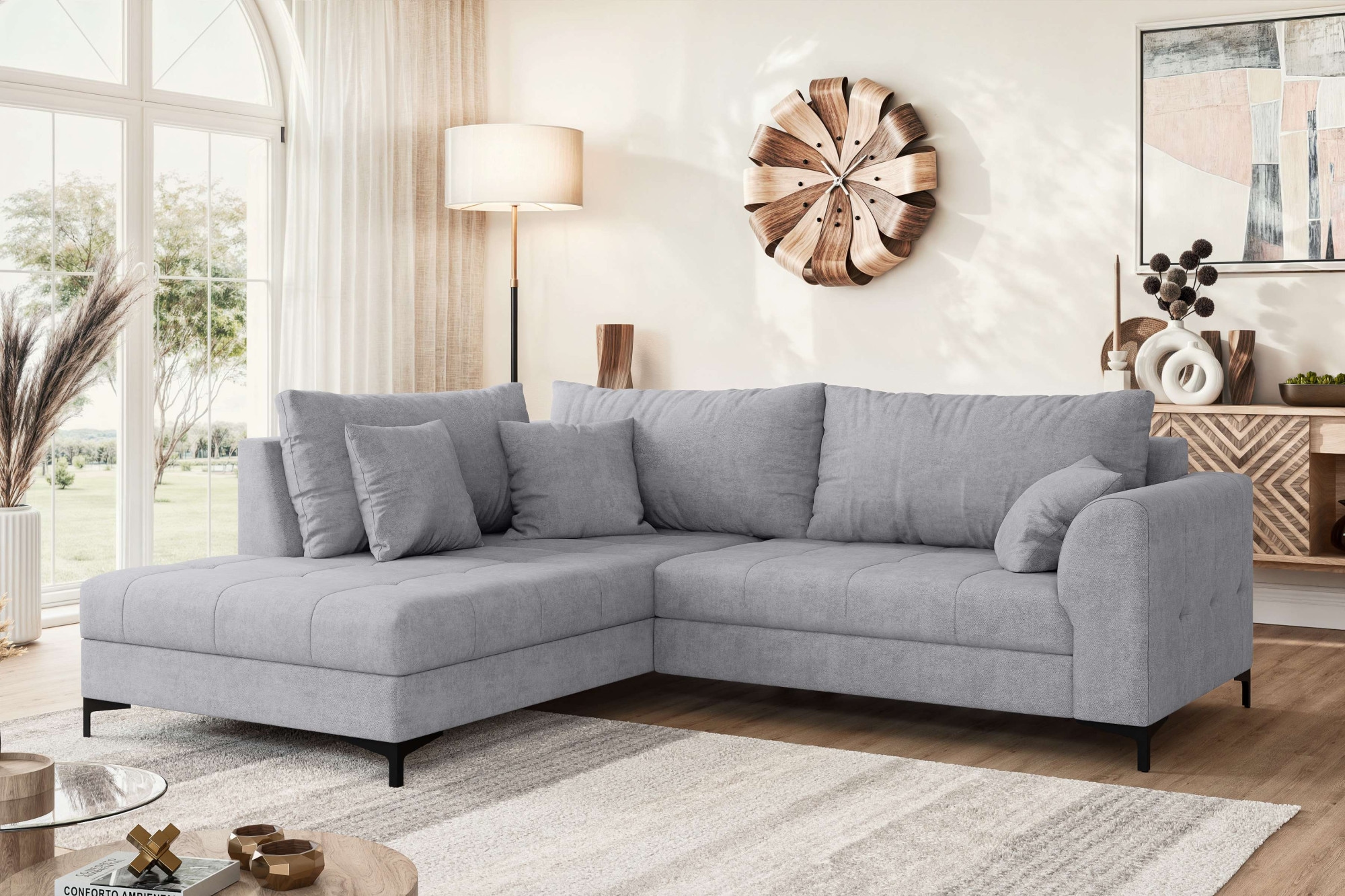 OTTO home Ecksofa "LEEVKE Design-Sofa mit Ottomane rechts/links bestellbar, günstig online kaufen