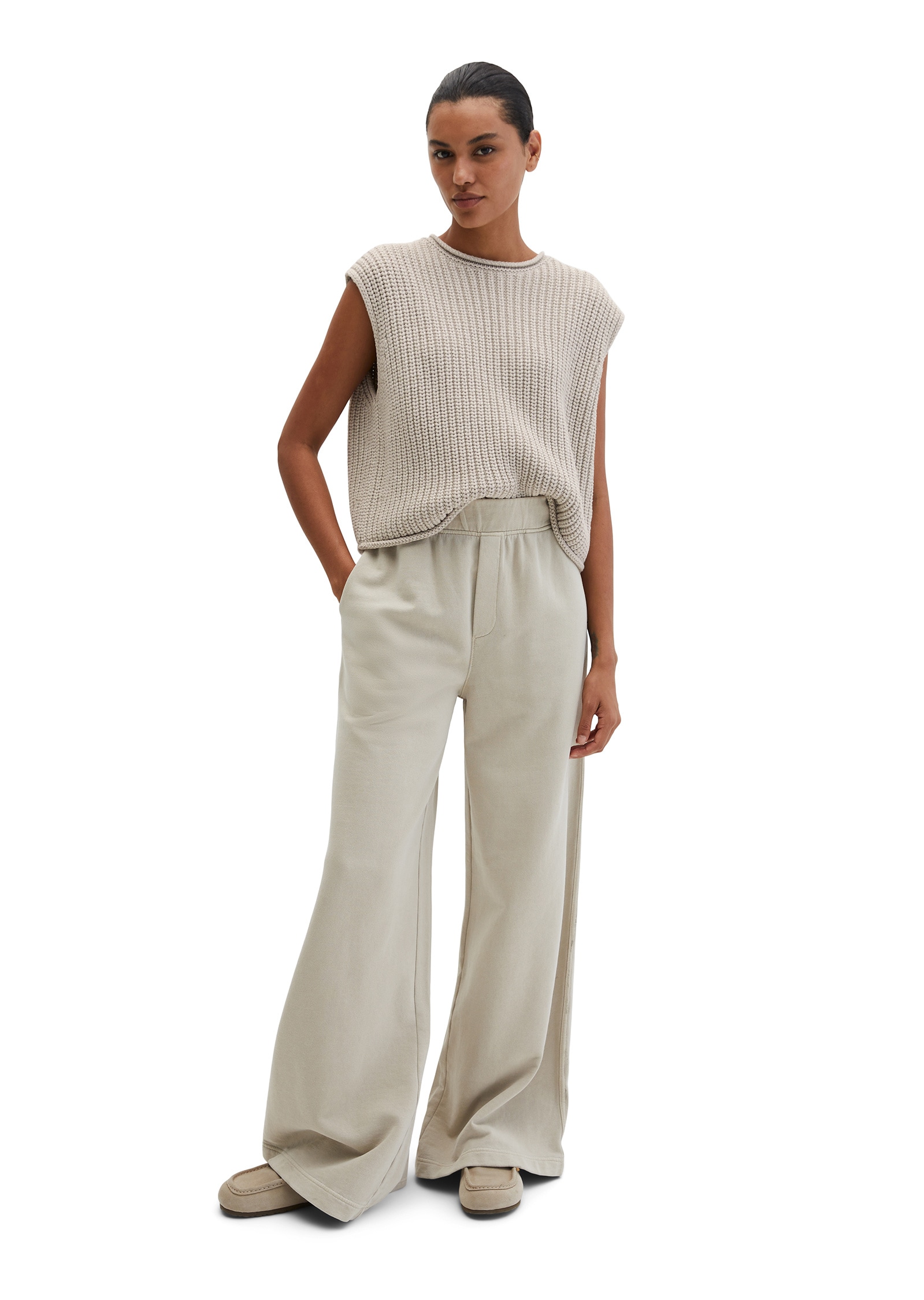 Marc O'Polo Rundhalspullover »aus weichem Bio-Baumwolle-Mix«