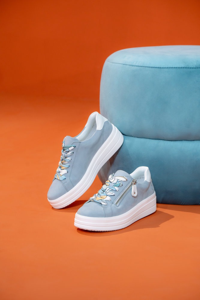 Remonte Plateausneaker Freizeitschuh, Halbschuh, Schnürer mit Wechselfußbet günstig online kaufen
