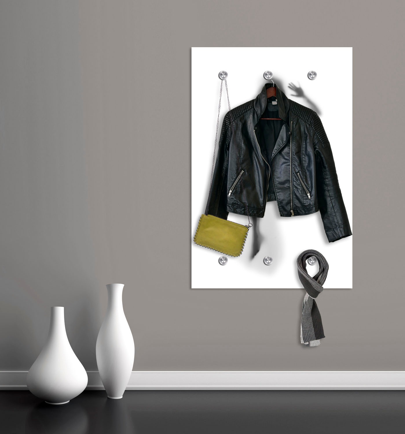 queence Garderobenleiste "Frau" mit 6 Haken, 80 x 120 cm günstig online kaufen