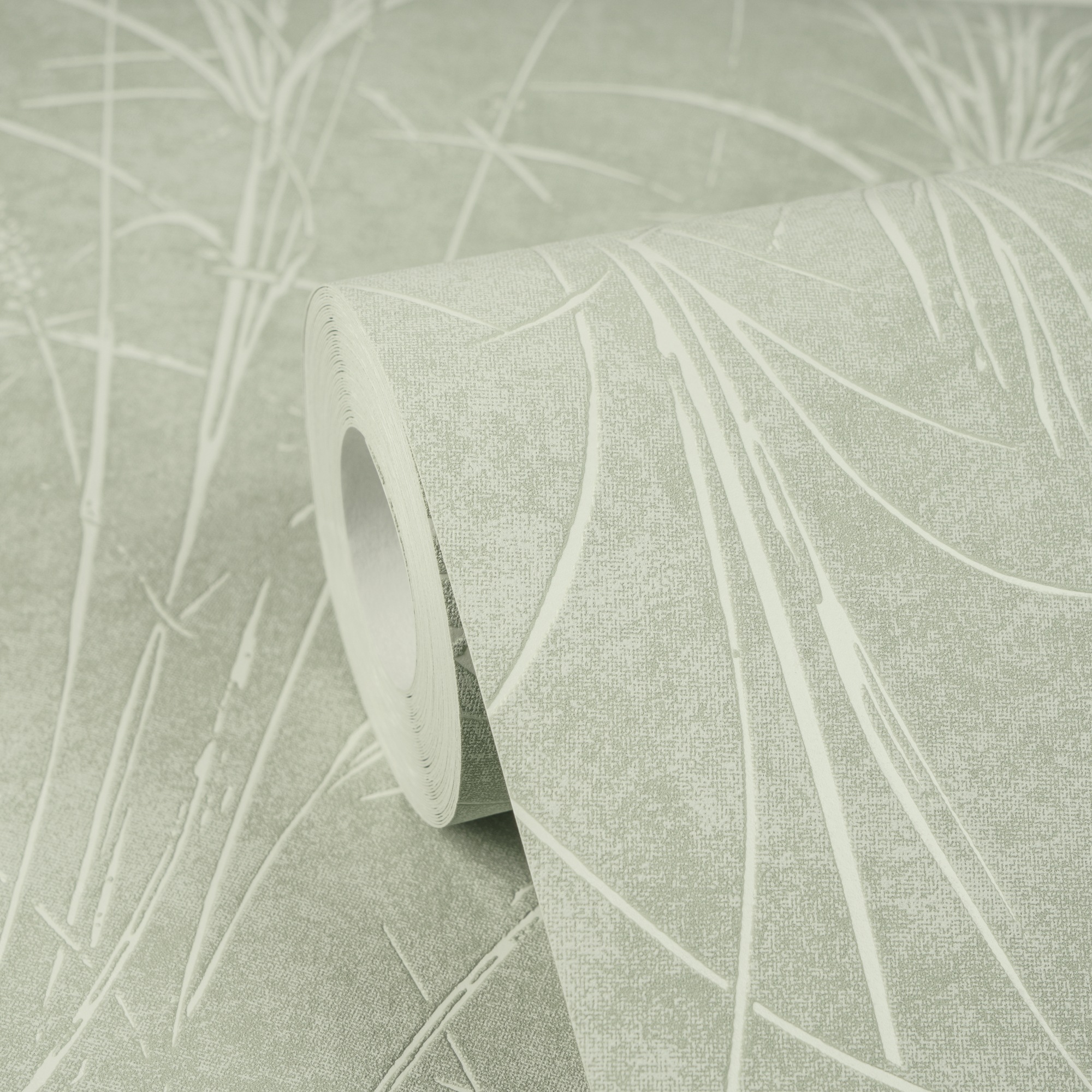 living walls Vliestapete »Cosiness Gräser – Vorgeleimte florale Vliestapete« botanisch | floral | leicht glänzend glatt Elegantes Gräsermotiv mit mattem Grund und sanften Glanzakzenten