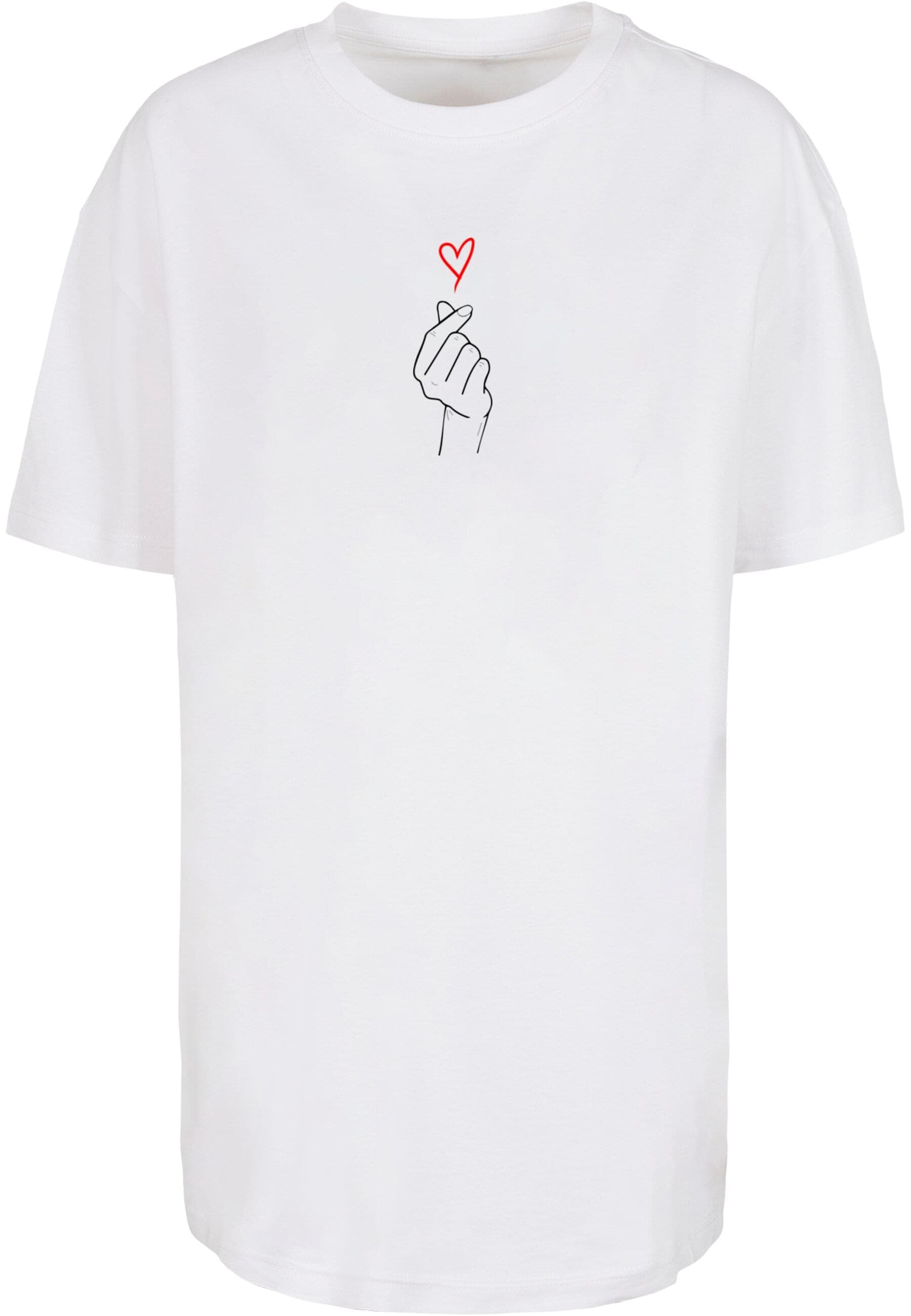 Merchcode T-Shirt »Merchcode Damen Ladies K Heart Oversized Boyfriend Tee«