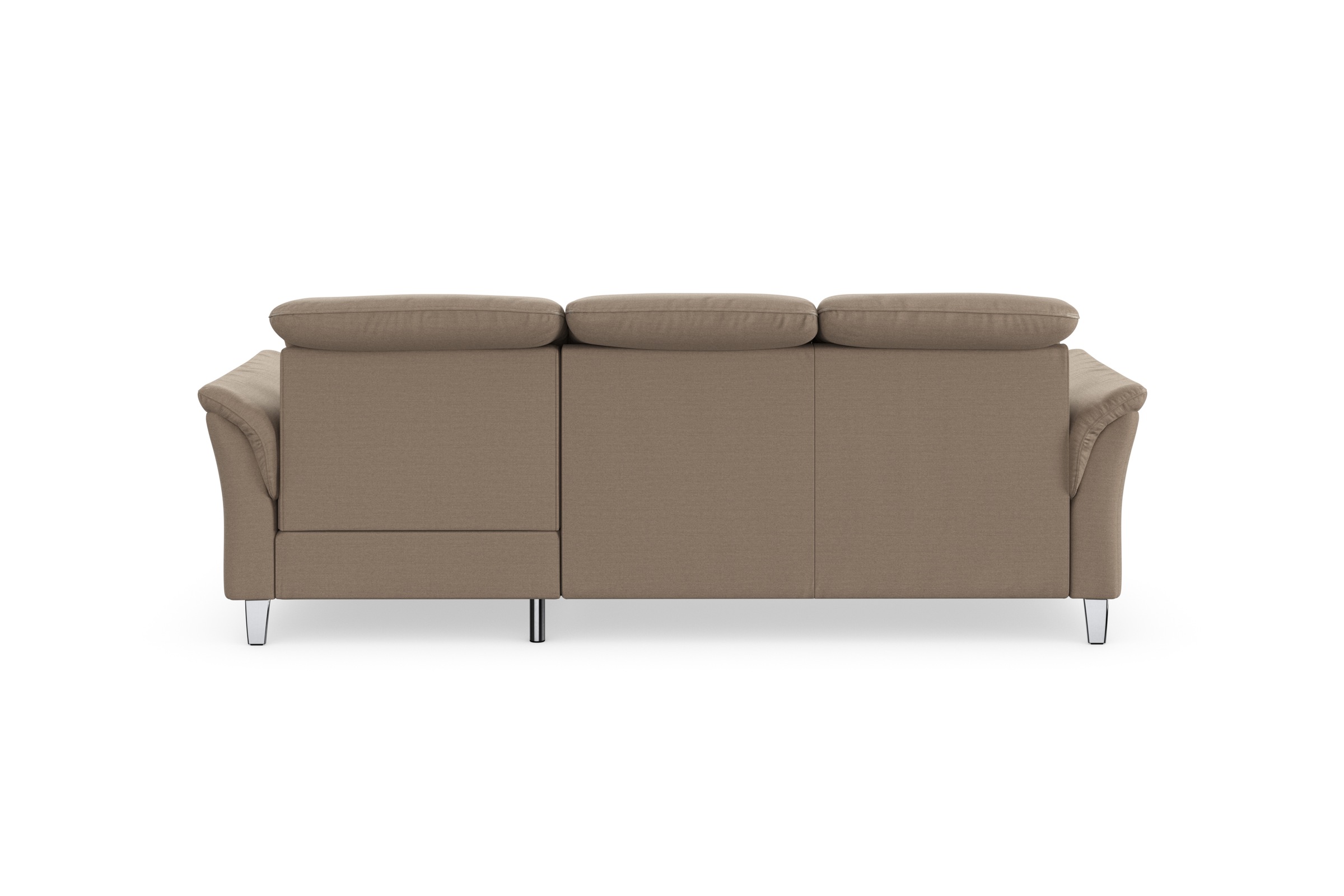 Ecksofa SIT & MORE "Maggiore L-Form", grau (taupe), B:258cm T:173cm, 98% Polyester, 2% Polyamid, Sofas, Ecksofa, wahlweise mit Kopfteilverstellung, Bettfunktion und Bettkasten 6