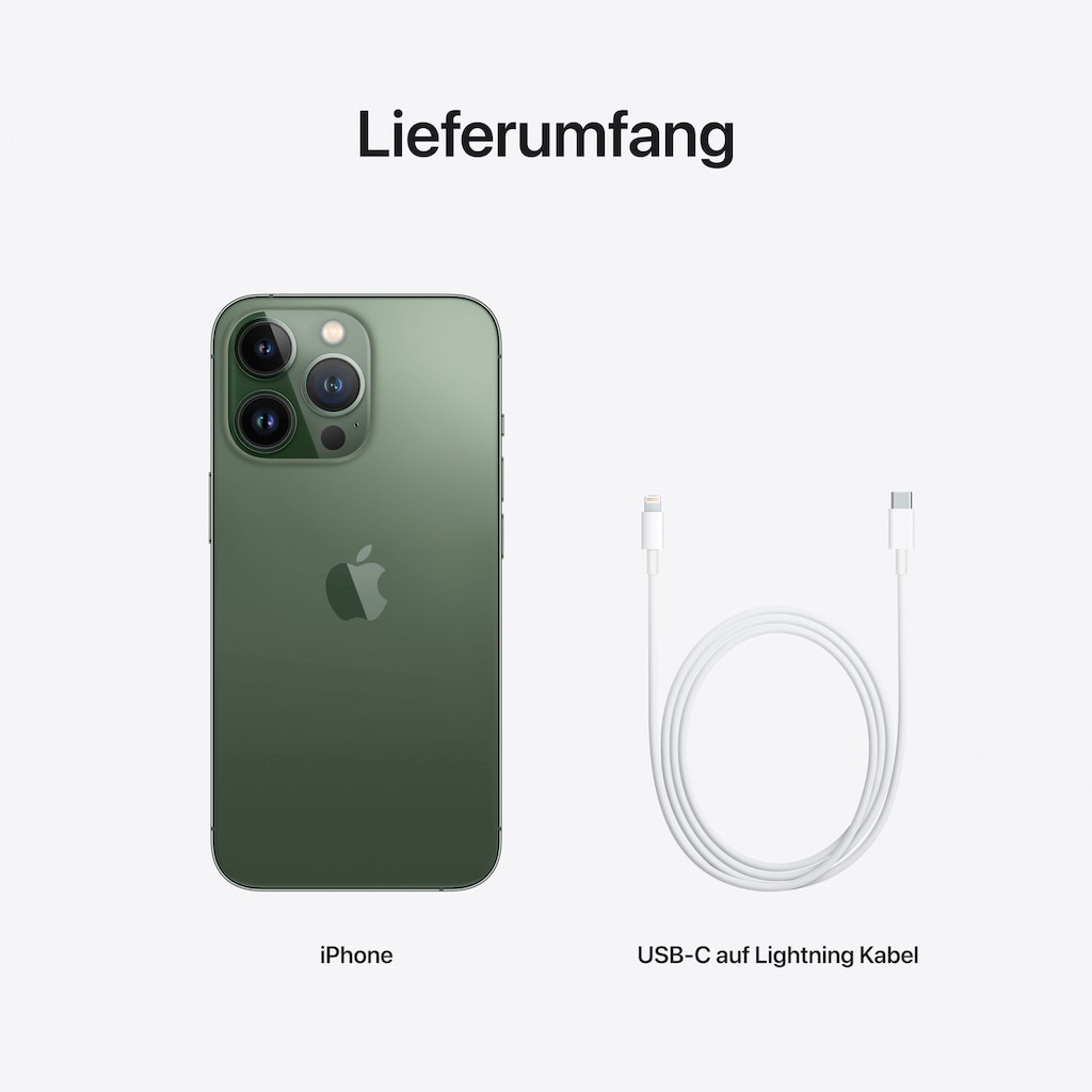 Apple Smartphone »iPhone 13 Pro«, Alpine Green, 15,4 cm/6,1 Zoll, 128 GB Speicherplatz, 12 MP Kamera