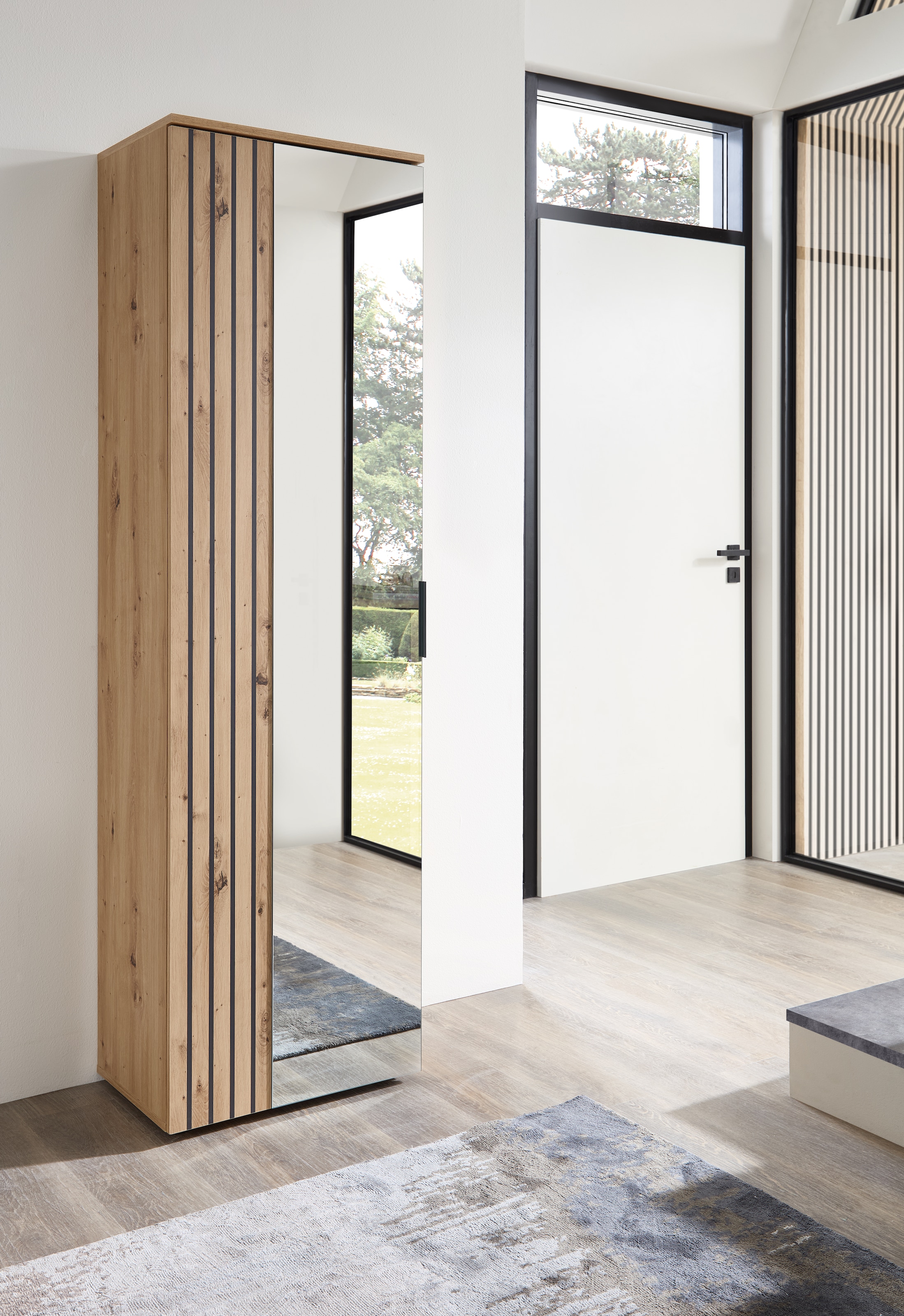 HBZ Garderobenschrank "Volano in Eiche Artisan Dekor, BxHxT 57x195x38cm" 1 günstig online kaufen