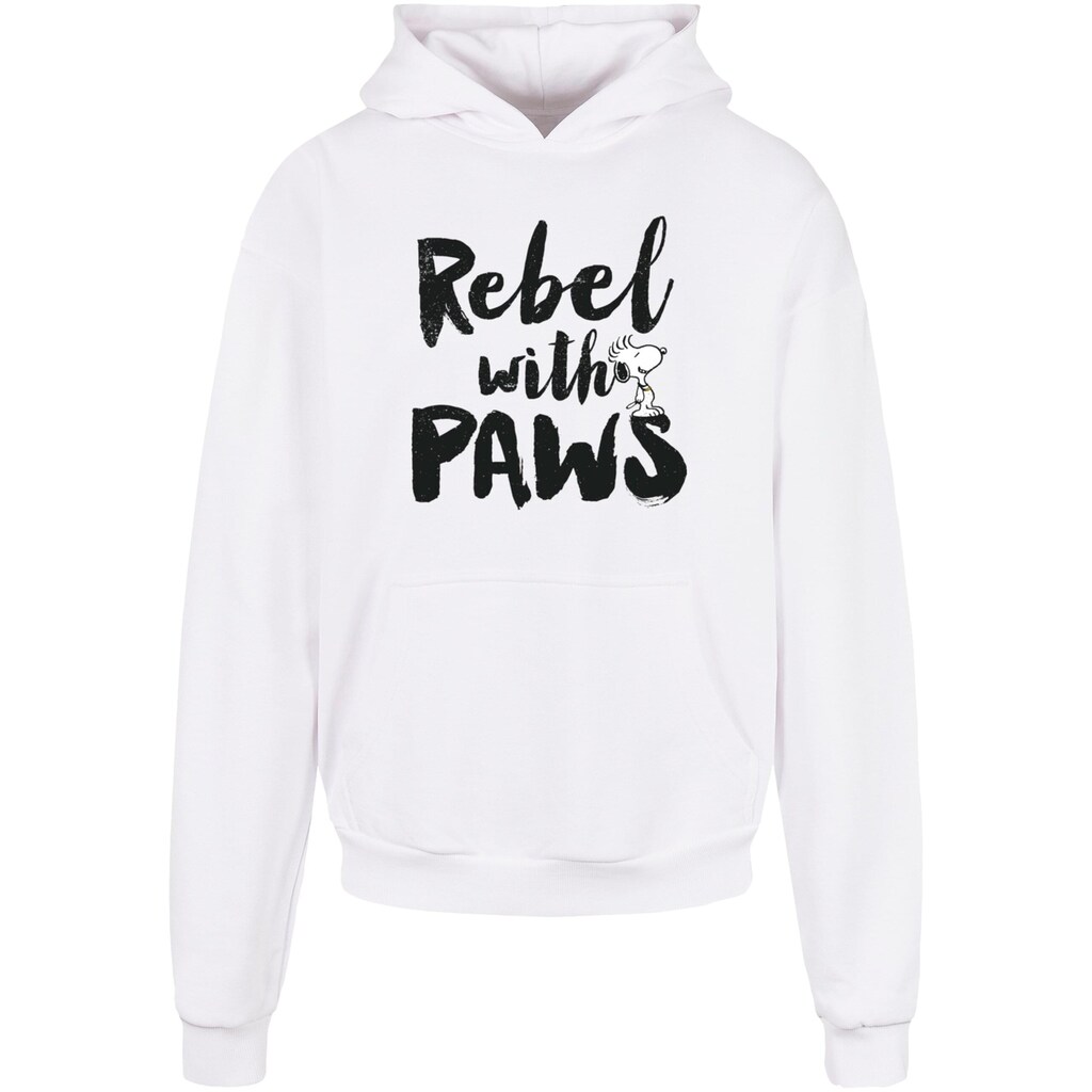 Merchcode Kapuzensweatshirt »Merchcode Herren Peanuts - Rebel with paws Ultra Heavy Hoody«, (1 tlg.)