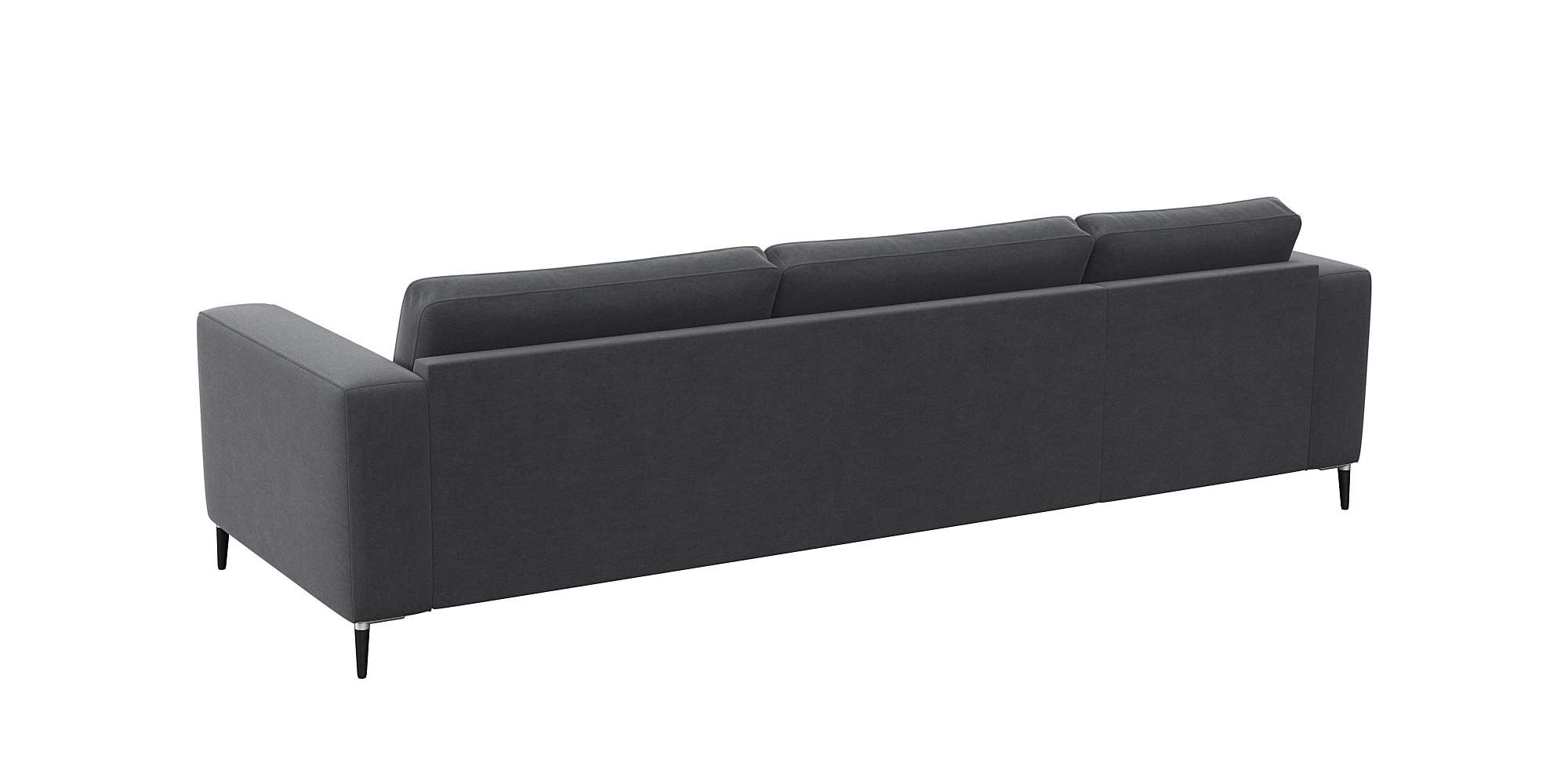 FLEXLUX Ecksofa »Fiore, super Sitzkomfort durch Kaltschaum im Sitz, L-Form«, breite Armlehnen, Kaltschaum, Füße Alu+schwarz