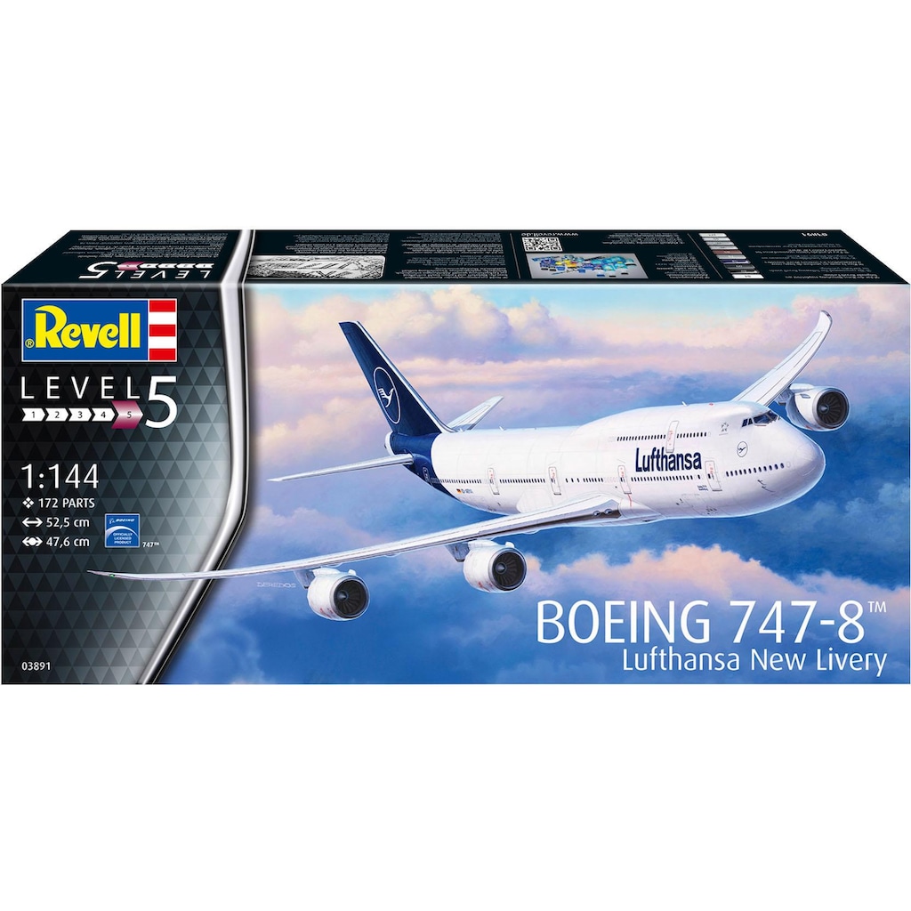 Revell® Modellbausatz »Boeing 747-8, Lufthansa New Livery«, 1:144