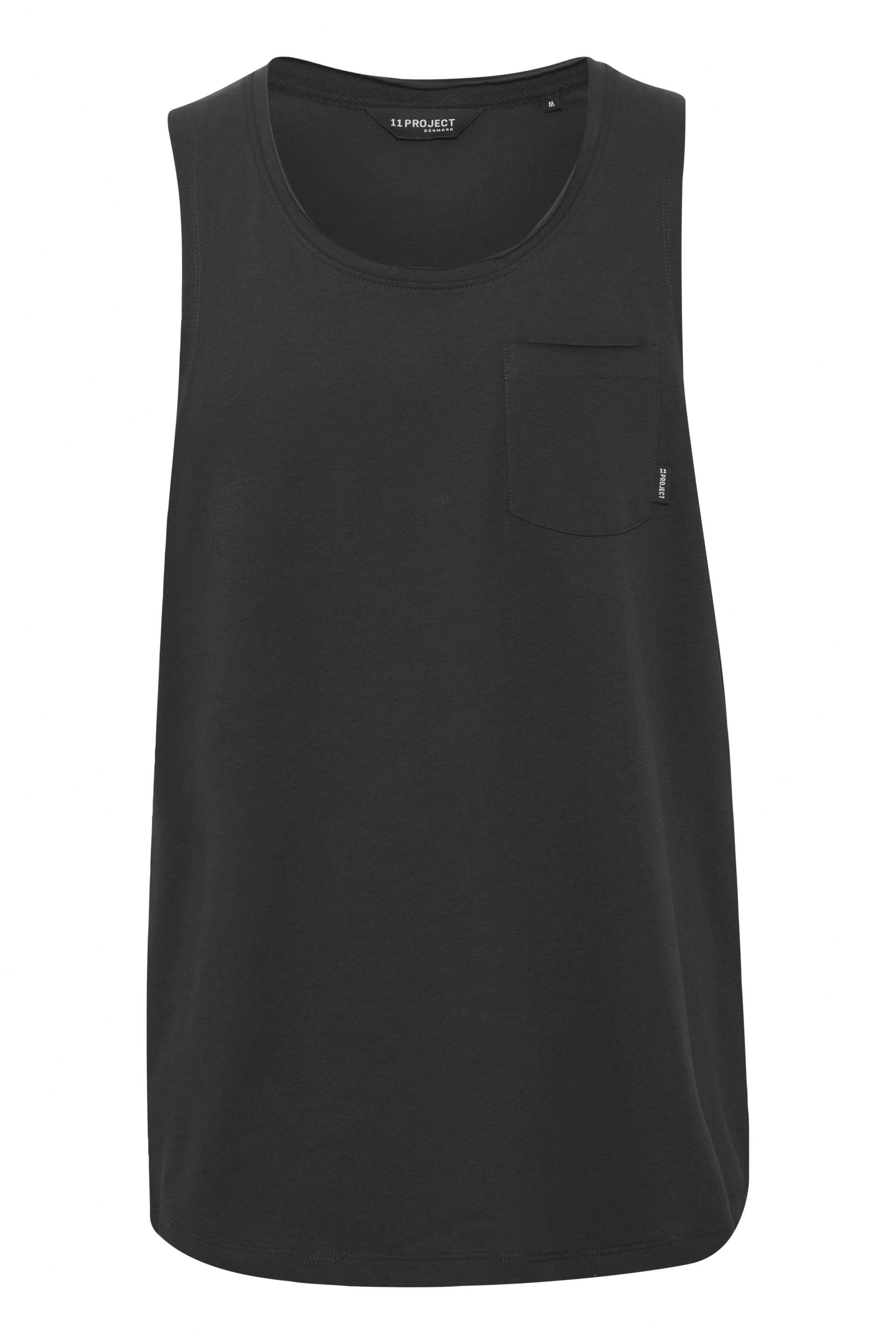 11 PROJECT Herren Longtop "Tanktop PRElias", schwarz, Gr. XL, Obermaterial: 100% Baumwolle CO., Tops