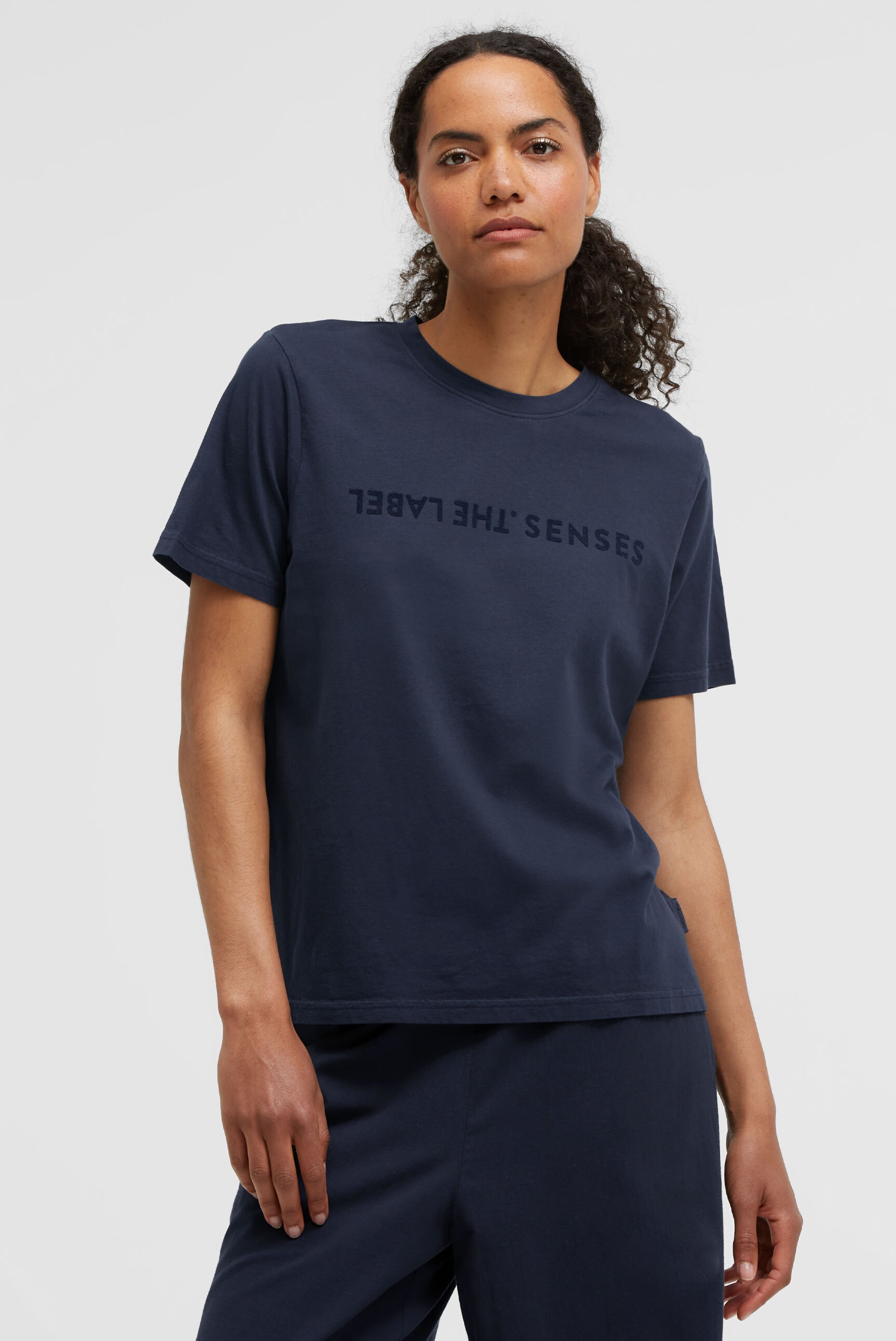 SENSES.THE LABEL Rundhalsshirt aus Baumwolle