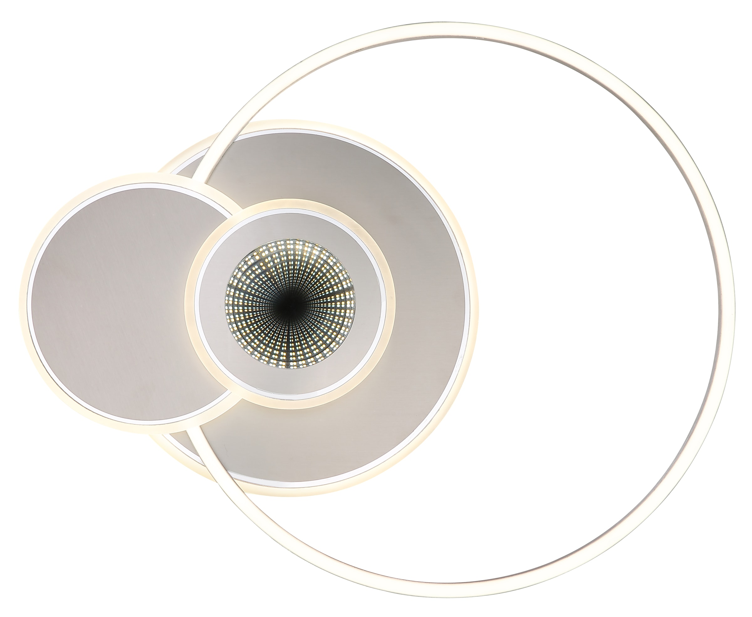 GLOBO LIGHTING Deckenleuchte »BELTRAN« LED-Modul 1 Stk. Kleine LED-Deckenleuchte, 3D-Effekt, dimmbar, modern & flexibel