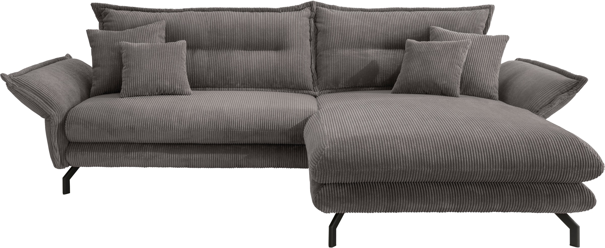Home affaire Ecksofa "LAVA Breite 255 cm, modern und elegant, aktuelle Kiss günstig online kaufen