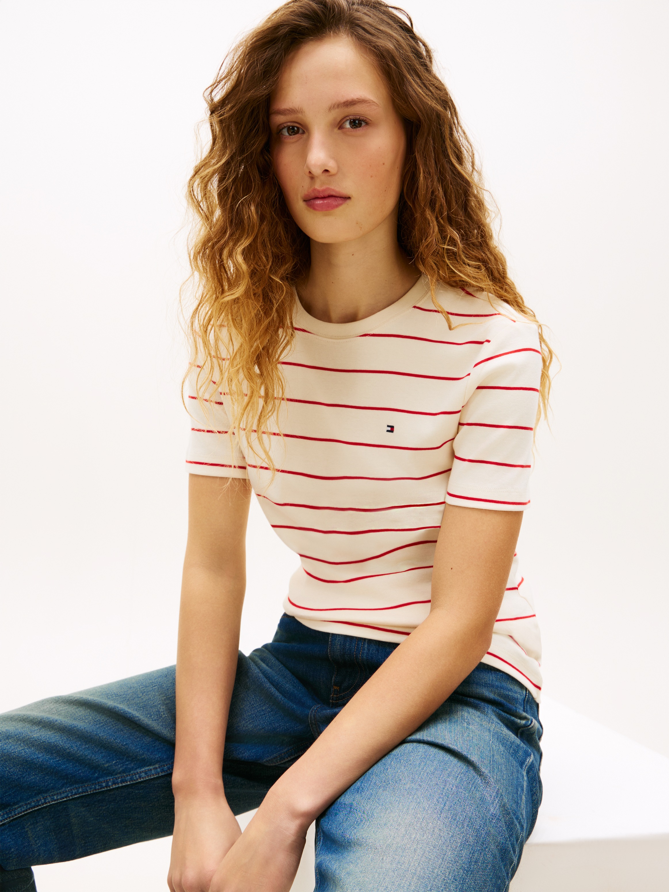 Tommy Hilfiger T-Shirt "SLIM CODY C-NK" Baumwolle, slim fit günstig online kaufen