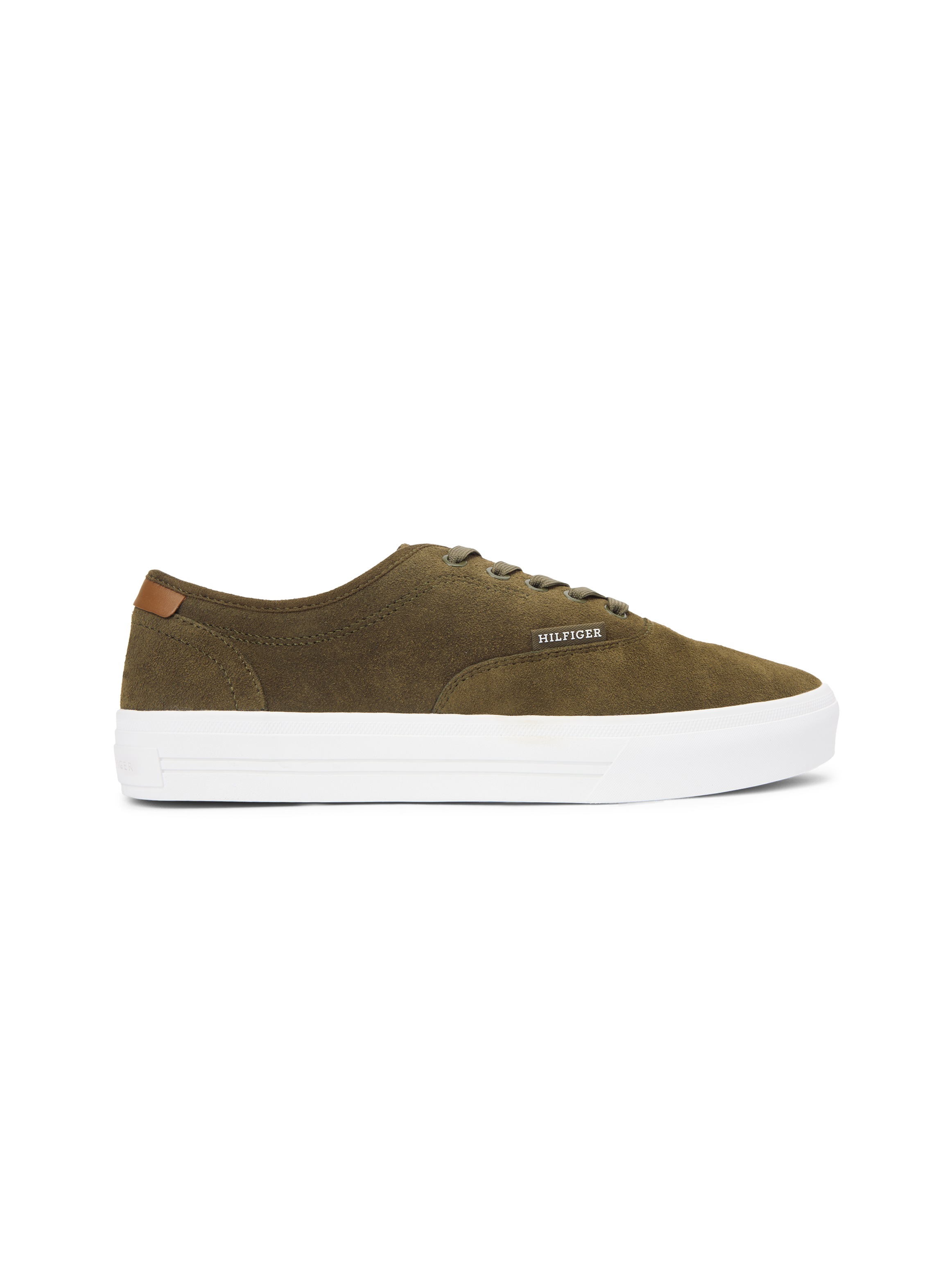 Tommy Hilfiger Sneaker »TH VULC CUP SUEDE«  Freizeitschuh, Halbschuh, Schnürschuh mit honigfarbener Plateausohle