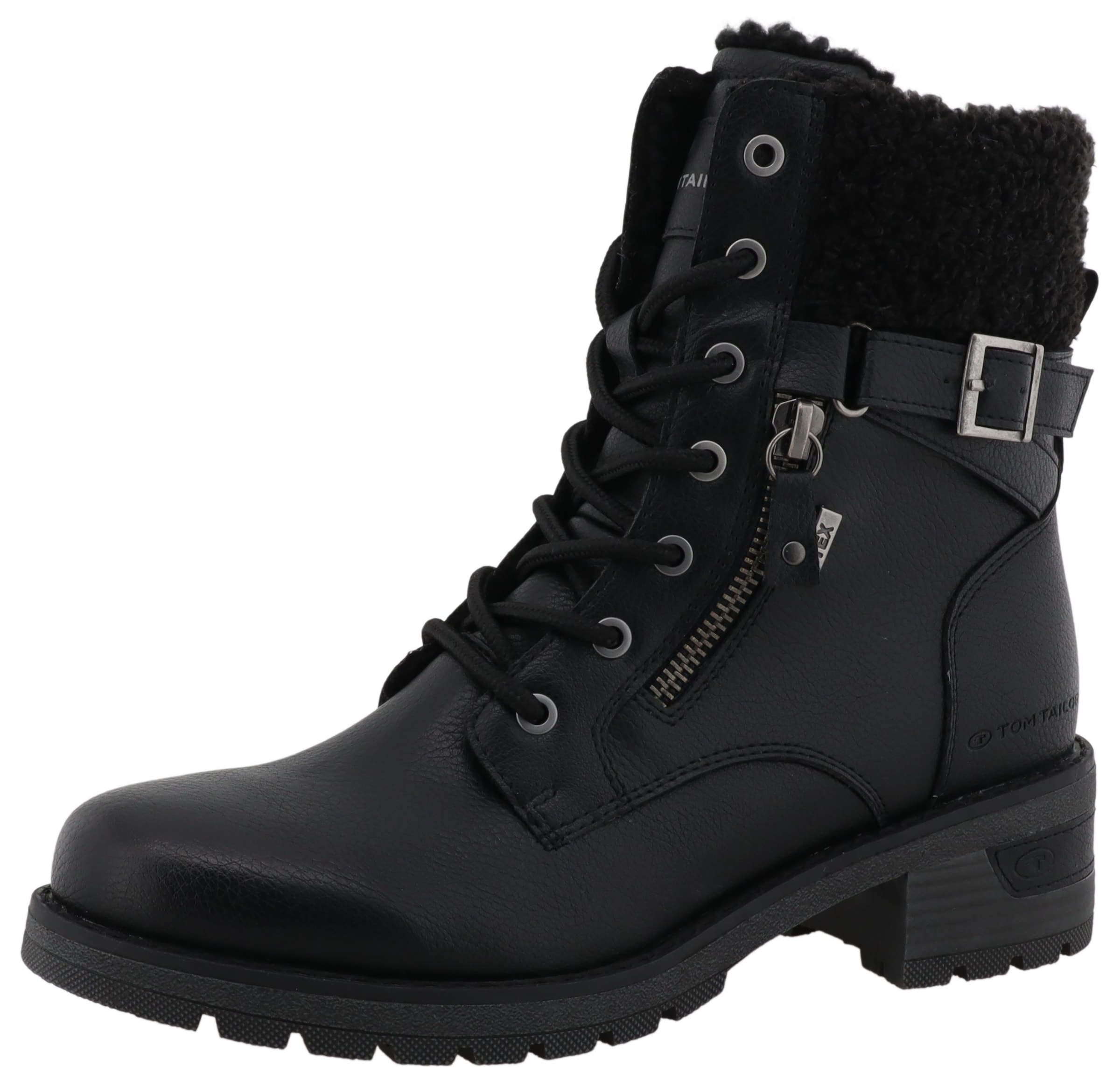 TOM TAILOR Winterstiefelette Stiefelette, Winterboots mit Blockabsatz günstig online kaufen