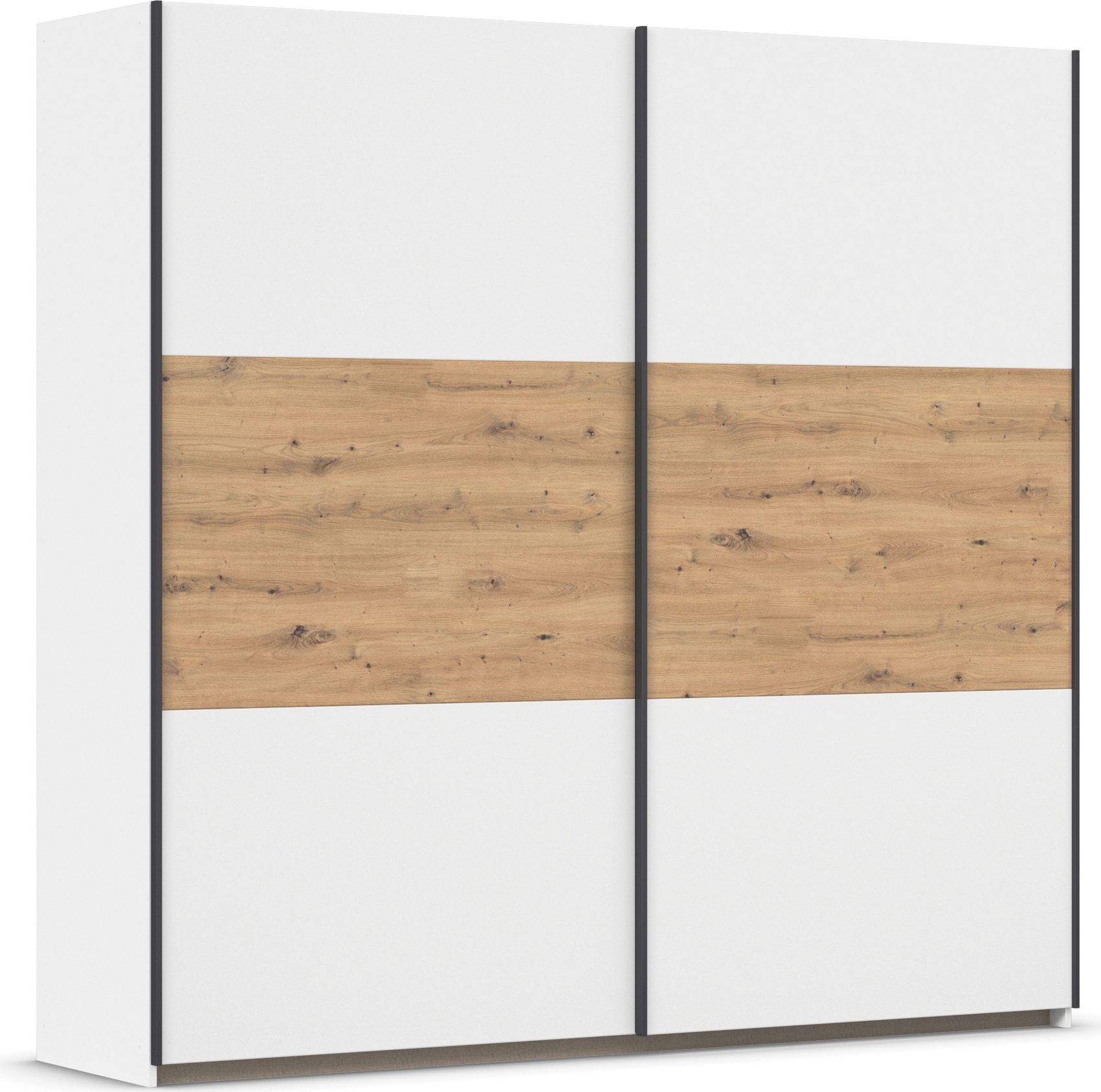 rauch Schwebetürenschrank "Kleiderschrank Schrank Garderobe Garderobenschrank Wäscheschrank NEO" 3 verschiedene Ausstattungen BASIC/CLASSIC/PREMIUM (inkl. SOFT-CLOSE), mit großzügigem Stauraum und vielfältigen Farbkombinationen
