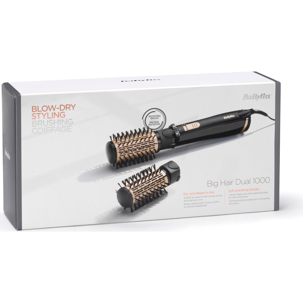 BaByliss Warmluftbürste »Big Hair 1000 AS962E«, 2 Aufsätze}