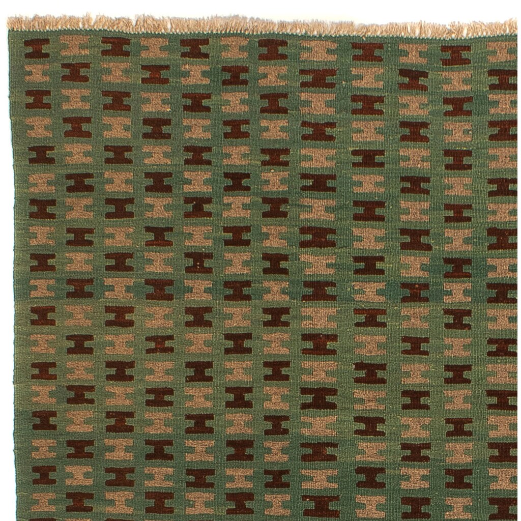 morgenland Wollteppich »Kelim - Oriental quadratisch - 203 x 200 cm - dunkelgrün«, quadratisch