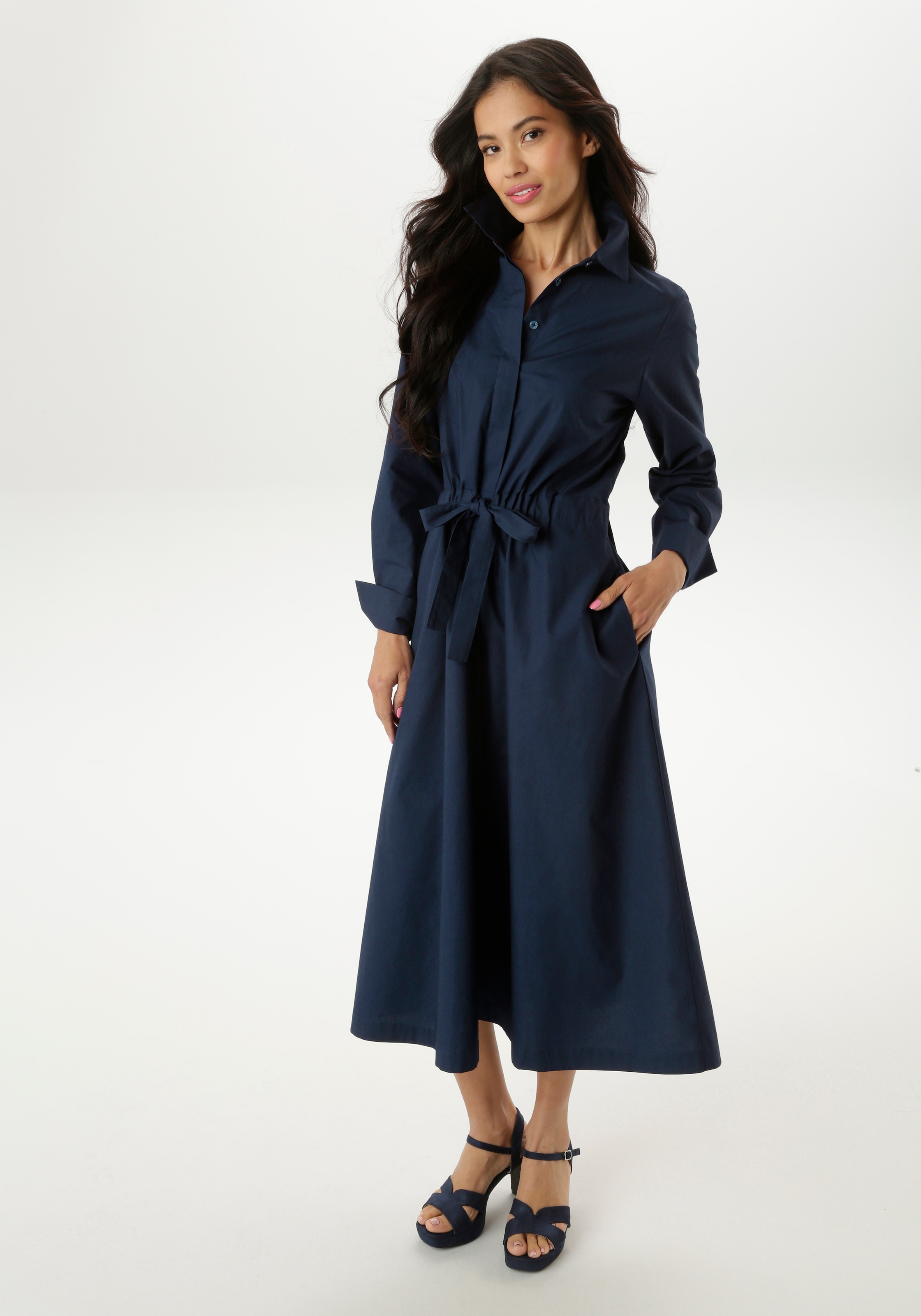Aniston SELECTED Blusenkleid, im angesagten, klassischen Look - NEUE KOLLEK günstig online kaufen
