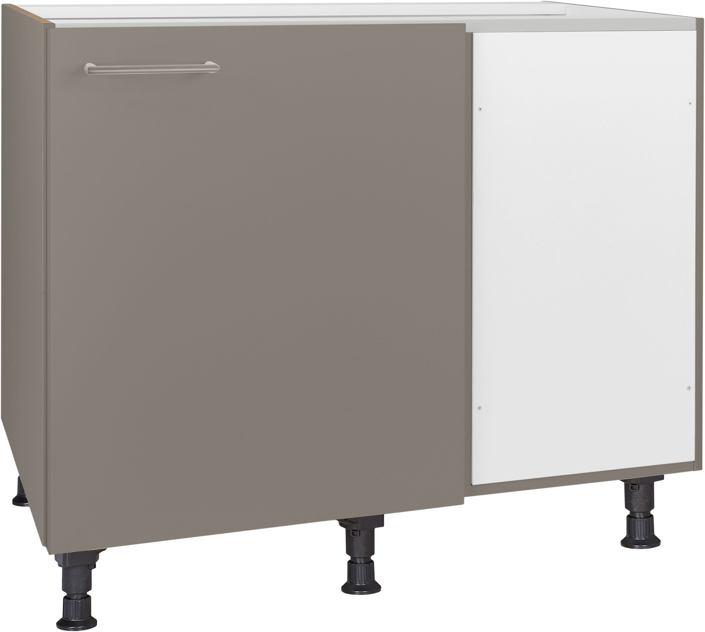 nobilia Eckunterschrank ""Laser", vormontiert" mit höhenverstellbaren Socke günstig online kaufen