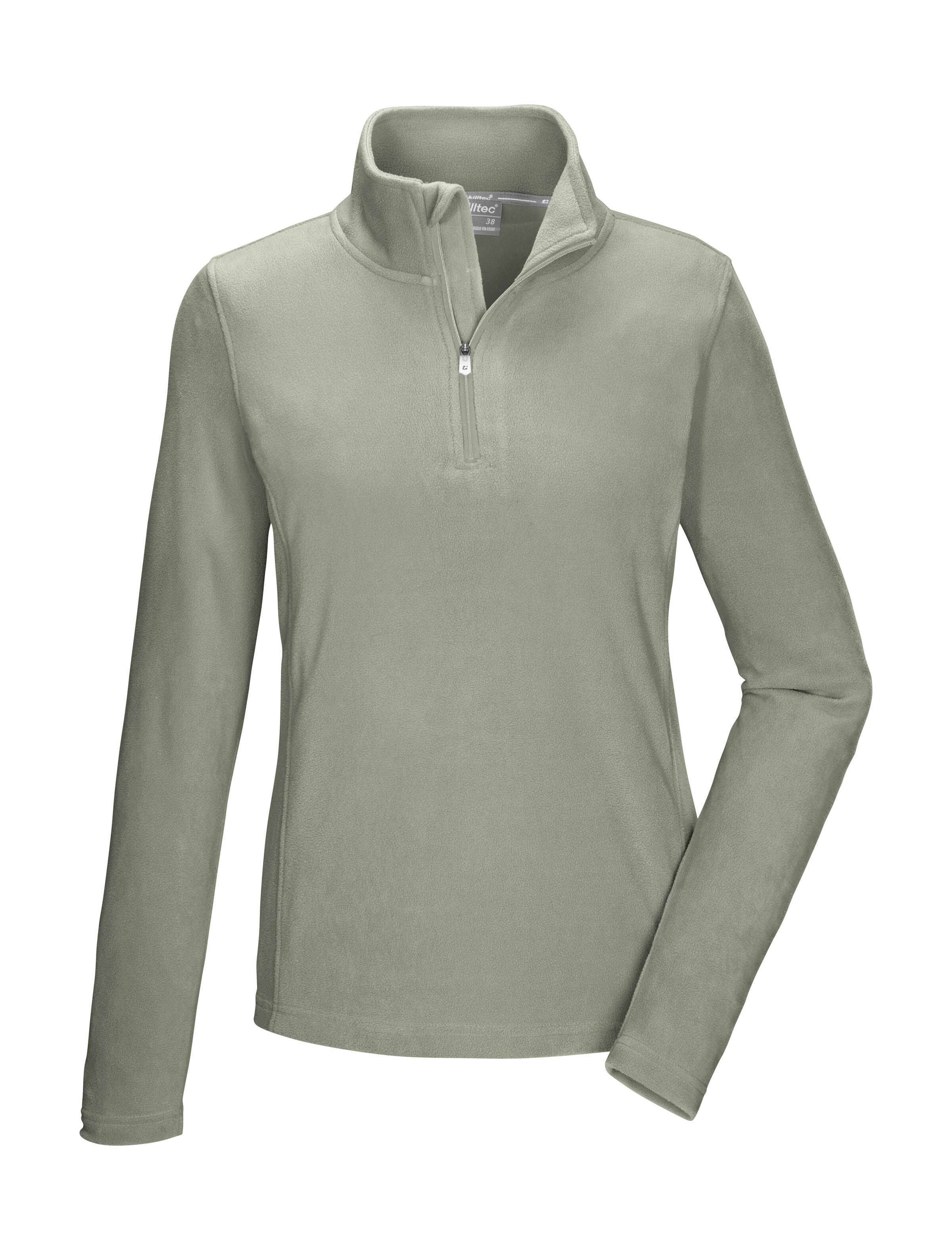 Killtec "KSW 99 WMN FLC SHRT" Fleeceshirt mit Stehkragen, Reißverschluss, Kinnschutz