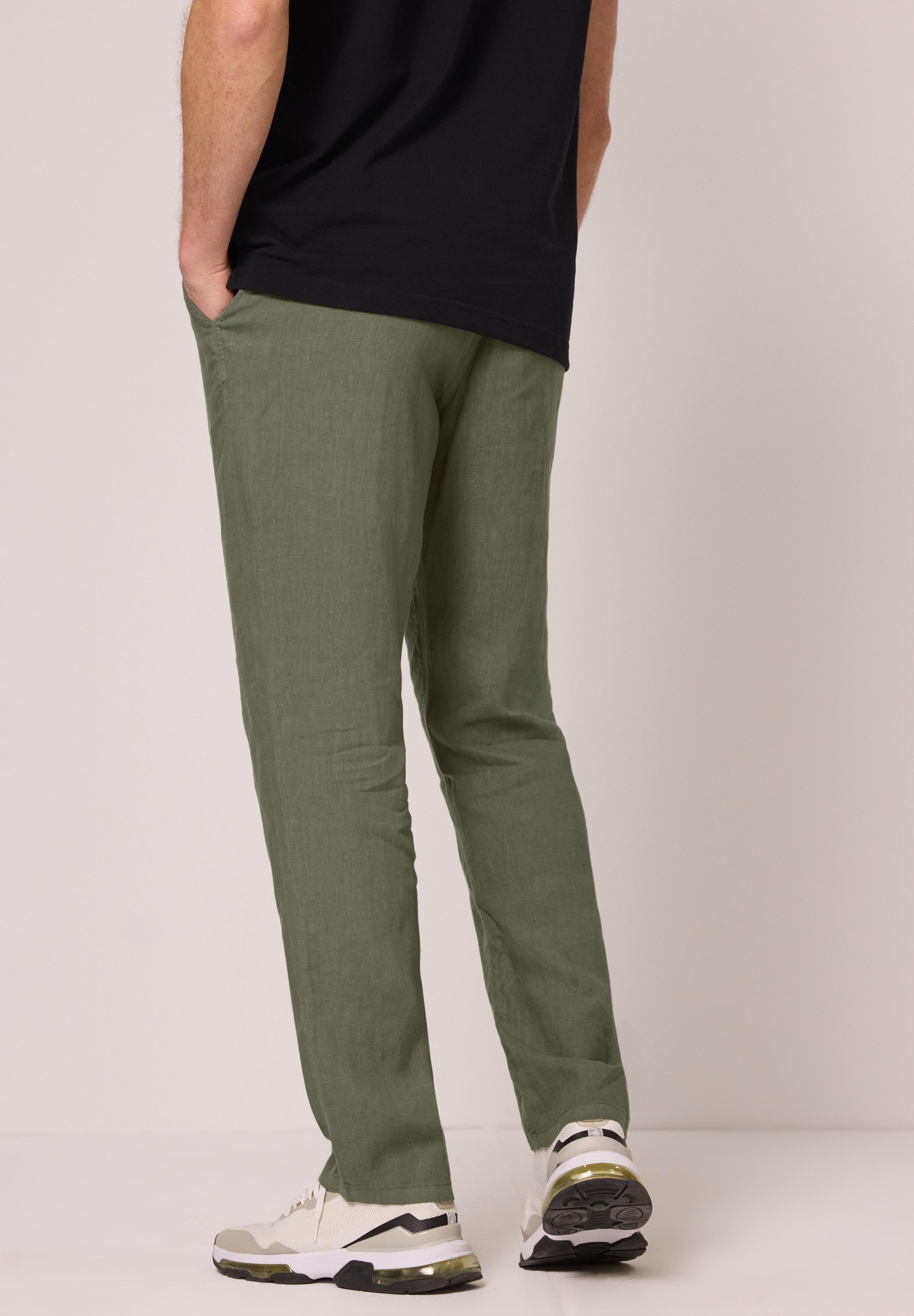 STREET ONE MEN Chinohose aus Leinen günstig online kaufen