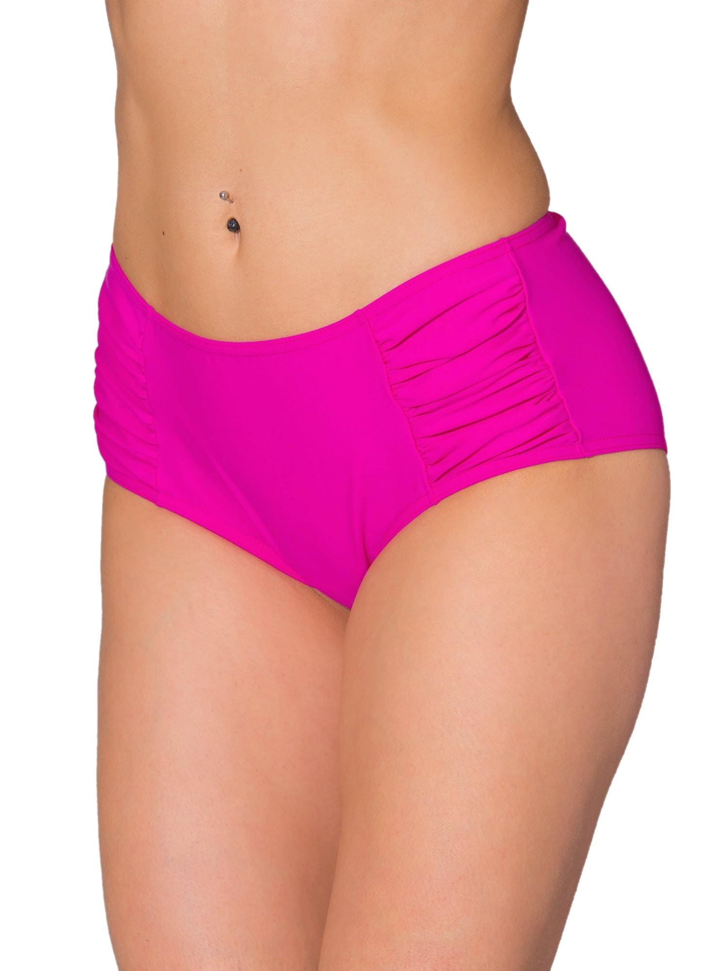 AQUARTI Bikini-Hose "Bikinihose Aquarti Damen Bikinihose mit seitlichen Raffungen"