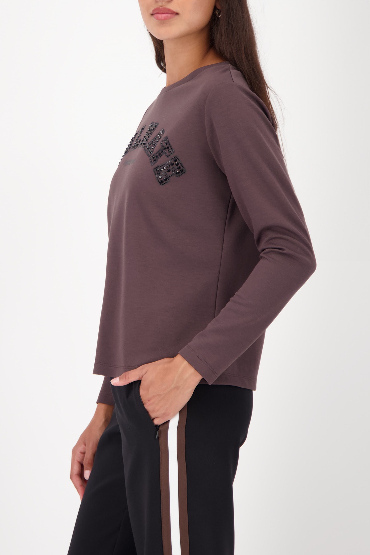 Monari Sweatshirt , Regular fit mit Rundhalsausschnitt
