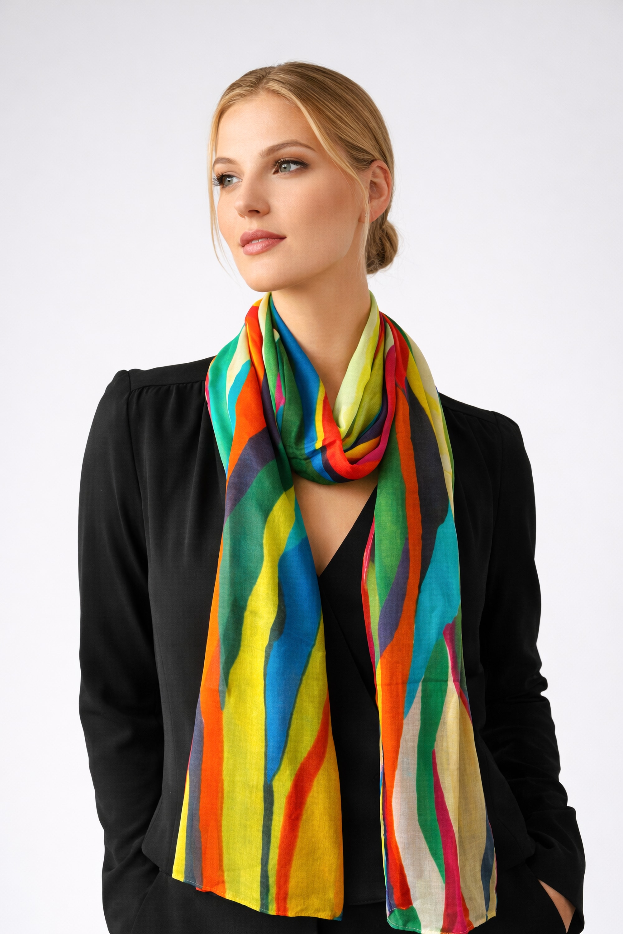 COLLEZIONE ALESSANDRO Modeschal »Mehrfarbig« 1 Stk. aus softem Naturstoff, multifarben