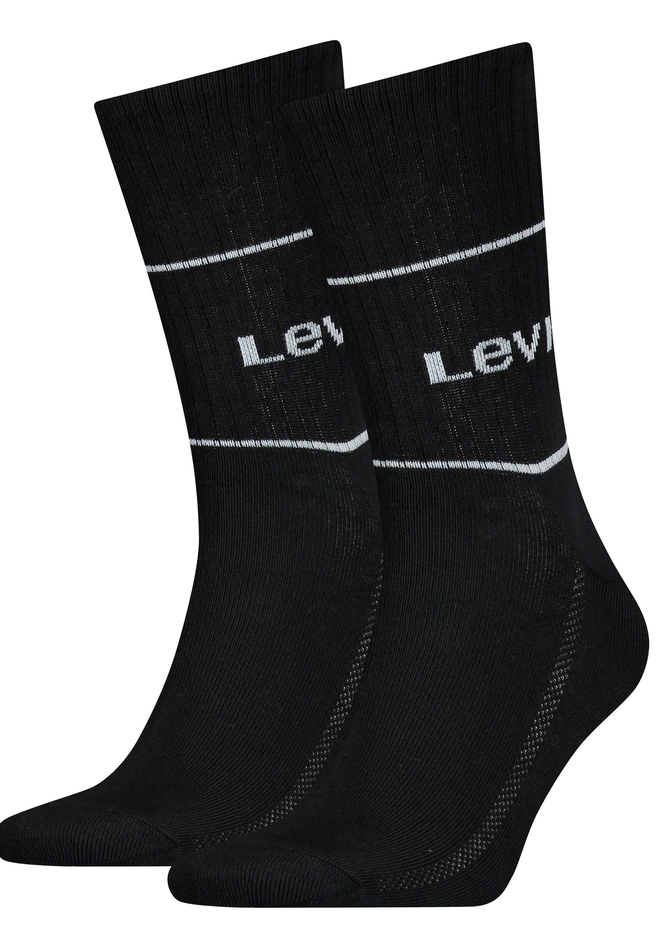 Levis Socken "LEVIS SHORT CUT LOGO SPORT 2P", (Packung, 2 Paar, 2er Pack), günstig online kaufen