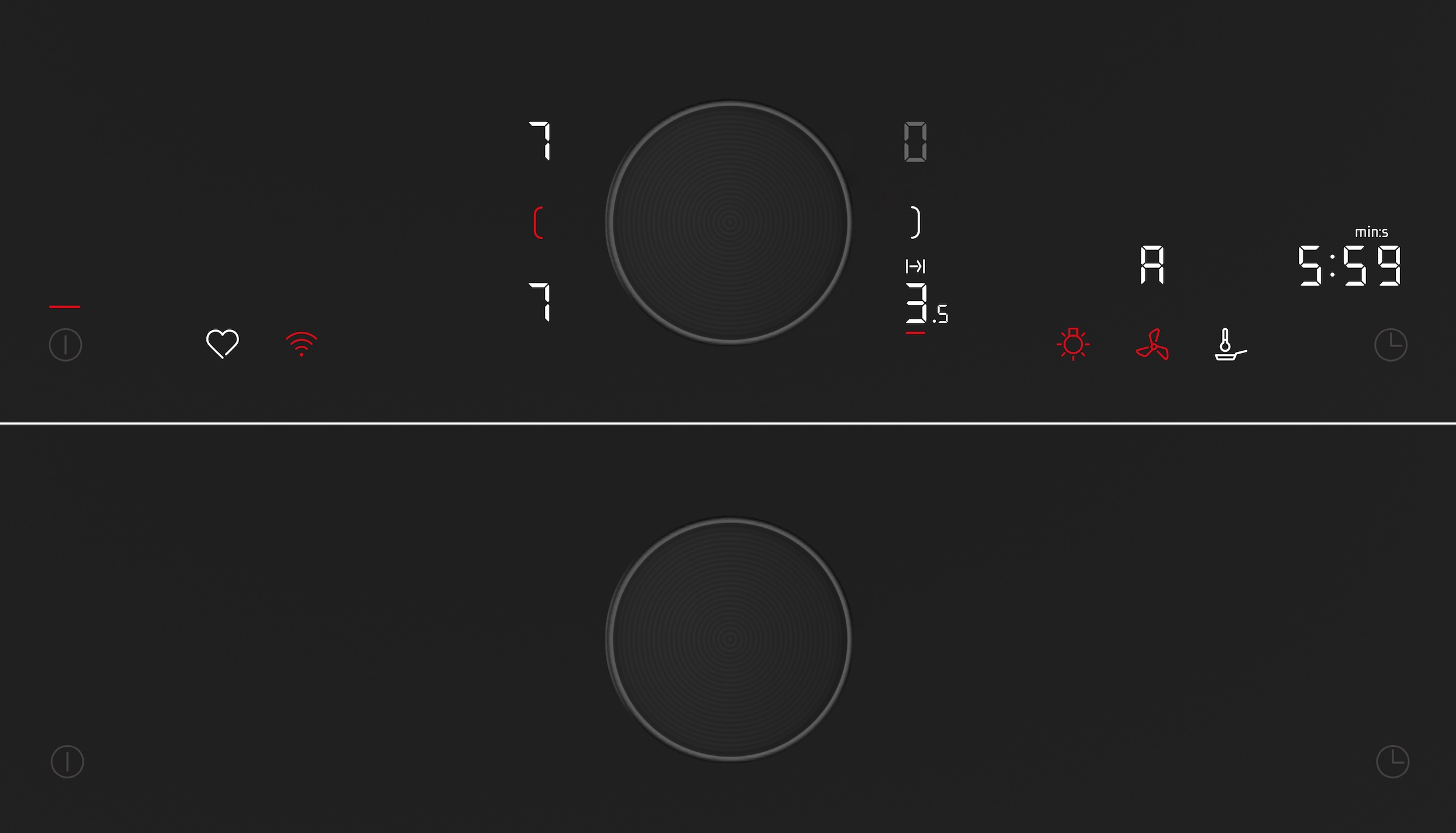 NEFF Induktions-Kochfeld »T56NUQ4A0« Induktionskochfeld im Matt Black Design mit Twist Pad® Steuerung.
