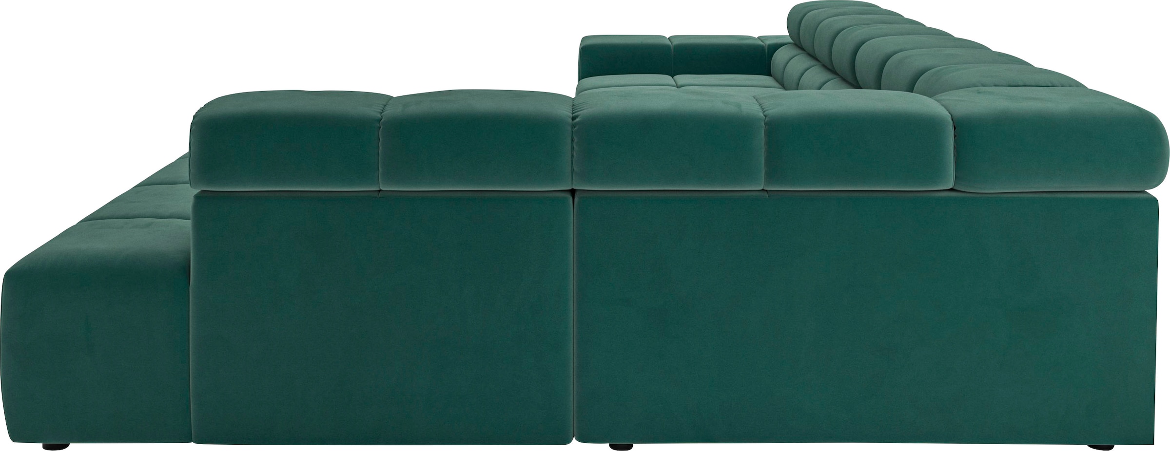 INOSIGN Ecksofa »Ancona incl. Kopfteilverstellung, Breite 319cm, L-Form«, wahlweise motorische Sitztiefenverstellung, auch in Cord + Easy Care