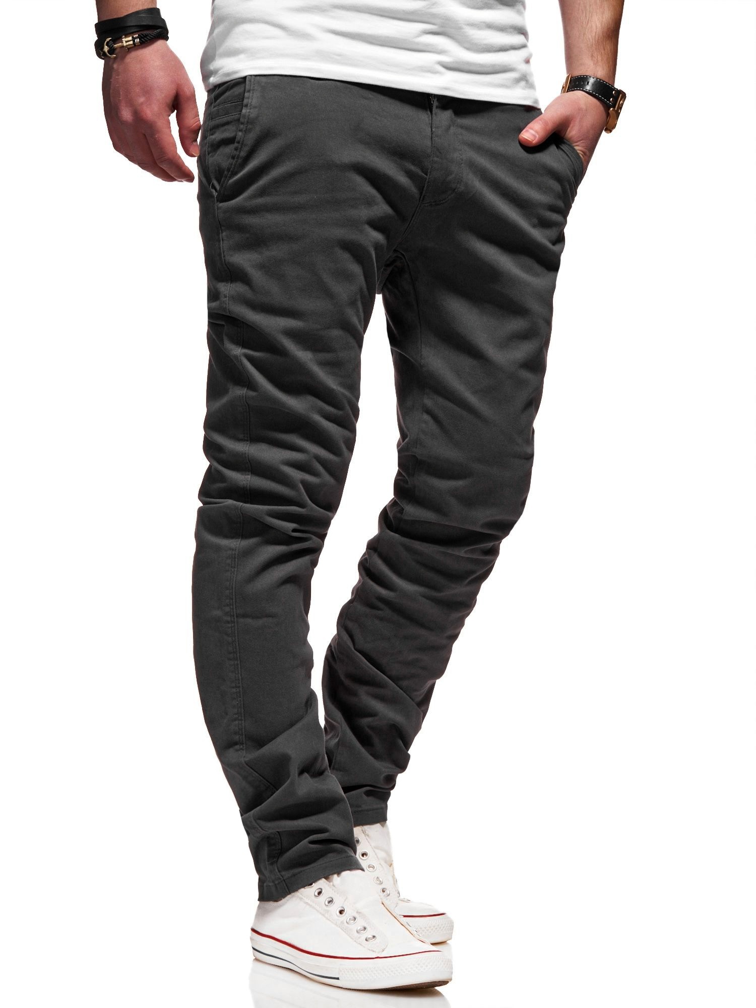 behype Chinohose »Heritage«, im Slim -Fit-Schnitt