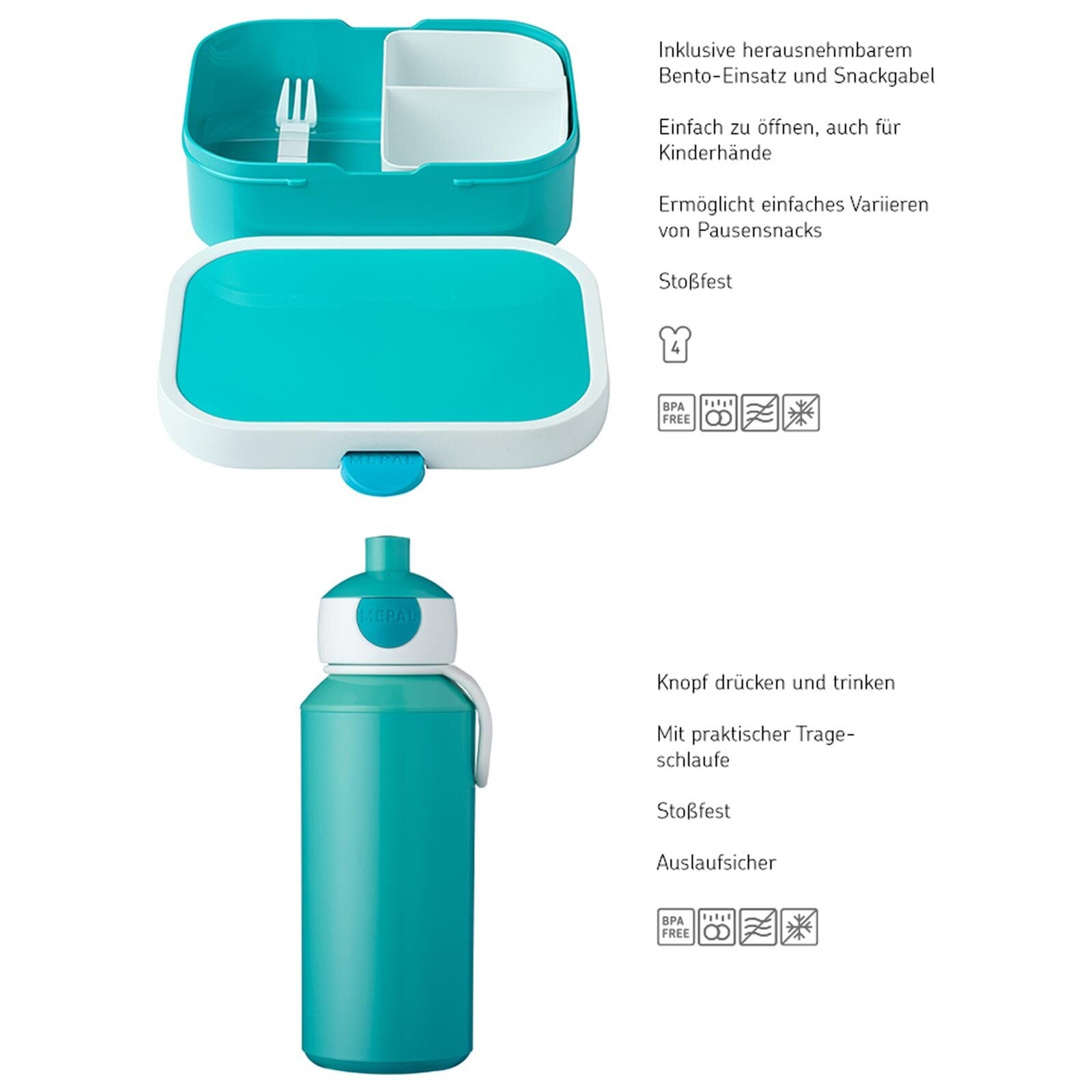 Mepal Lunchbox »Lunchset Stitch Campus 2er Set blau-gelb«