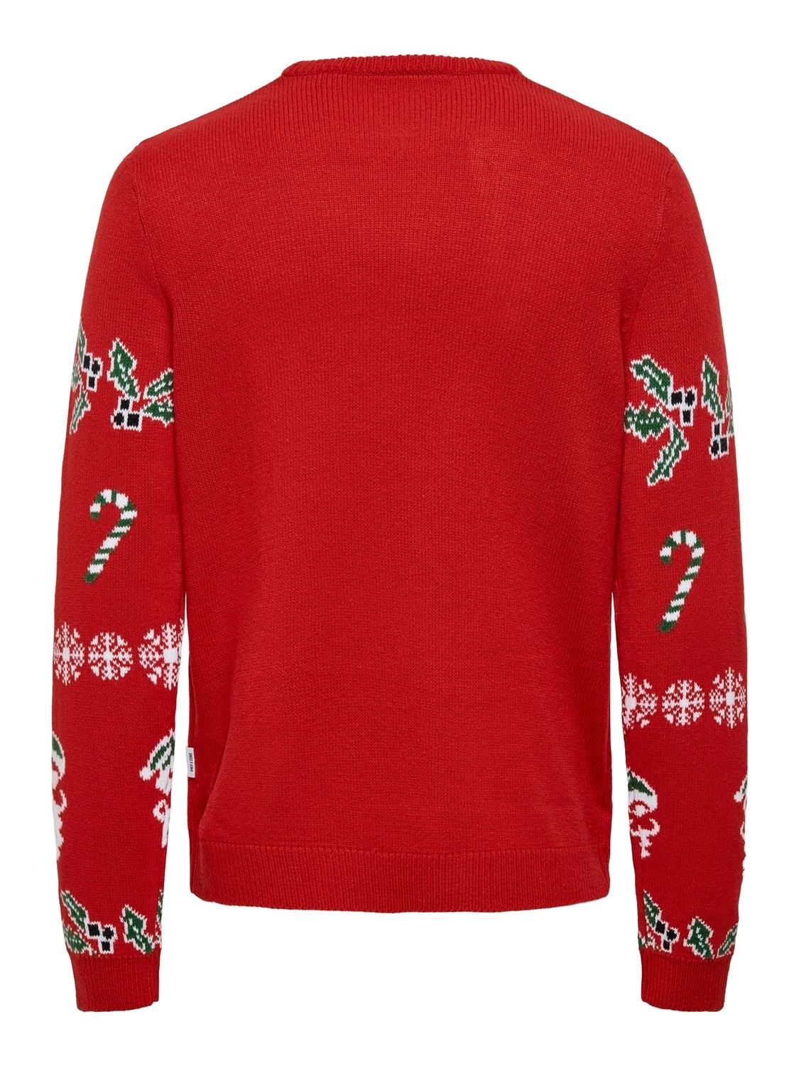 ONLY & SONS Strickpullover "ONSXMAS REG 5 ALLOVER CREW KNIT" günstig online kaufen