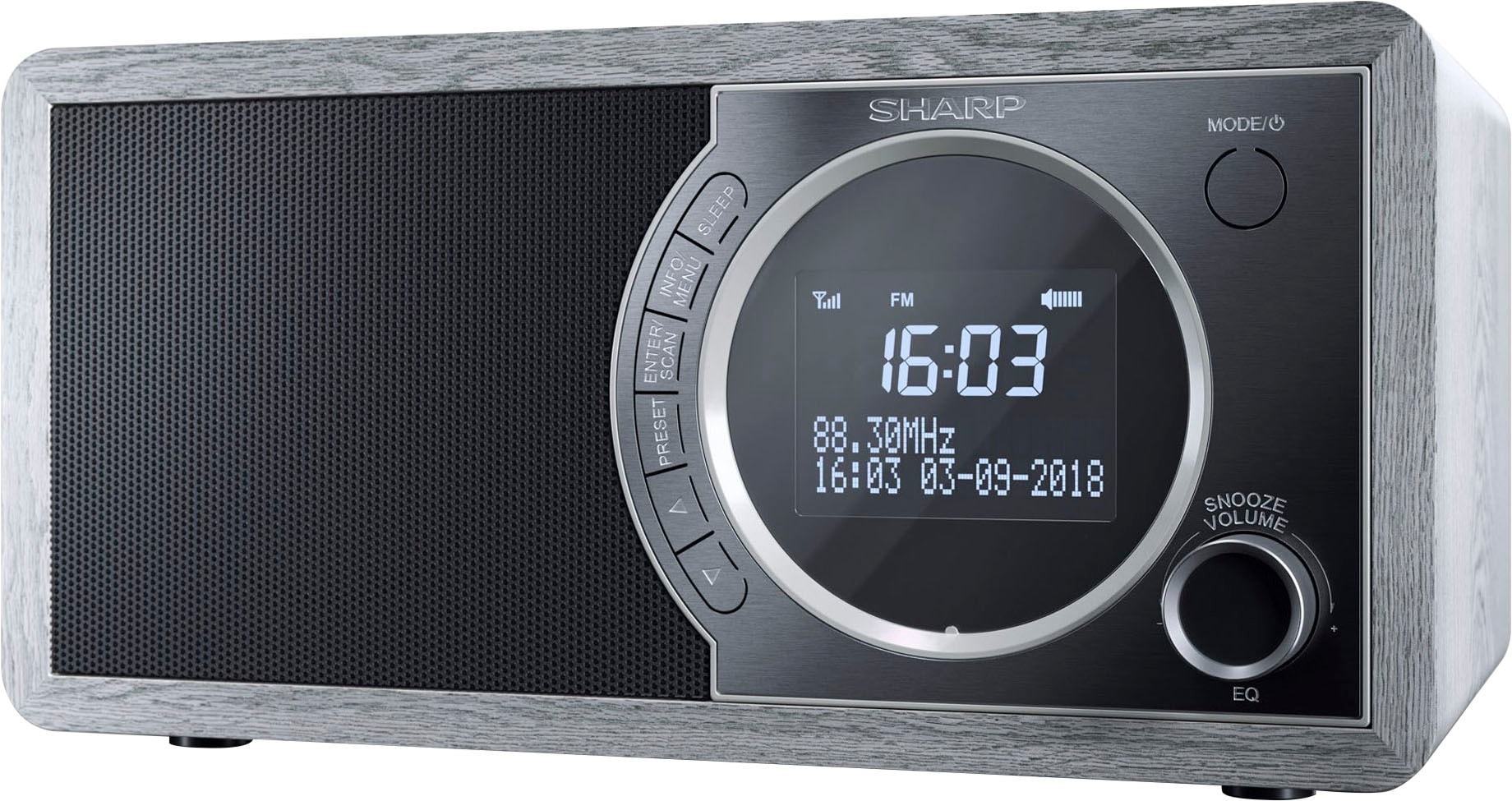 Sharp Digitalradio (DAB+) »DR-450«, (Bluetooth Automatische Senderverfolgung-Digitalradio (DAB+)-FM-Tuner mit RDS 6 W)