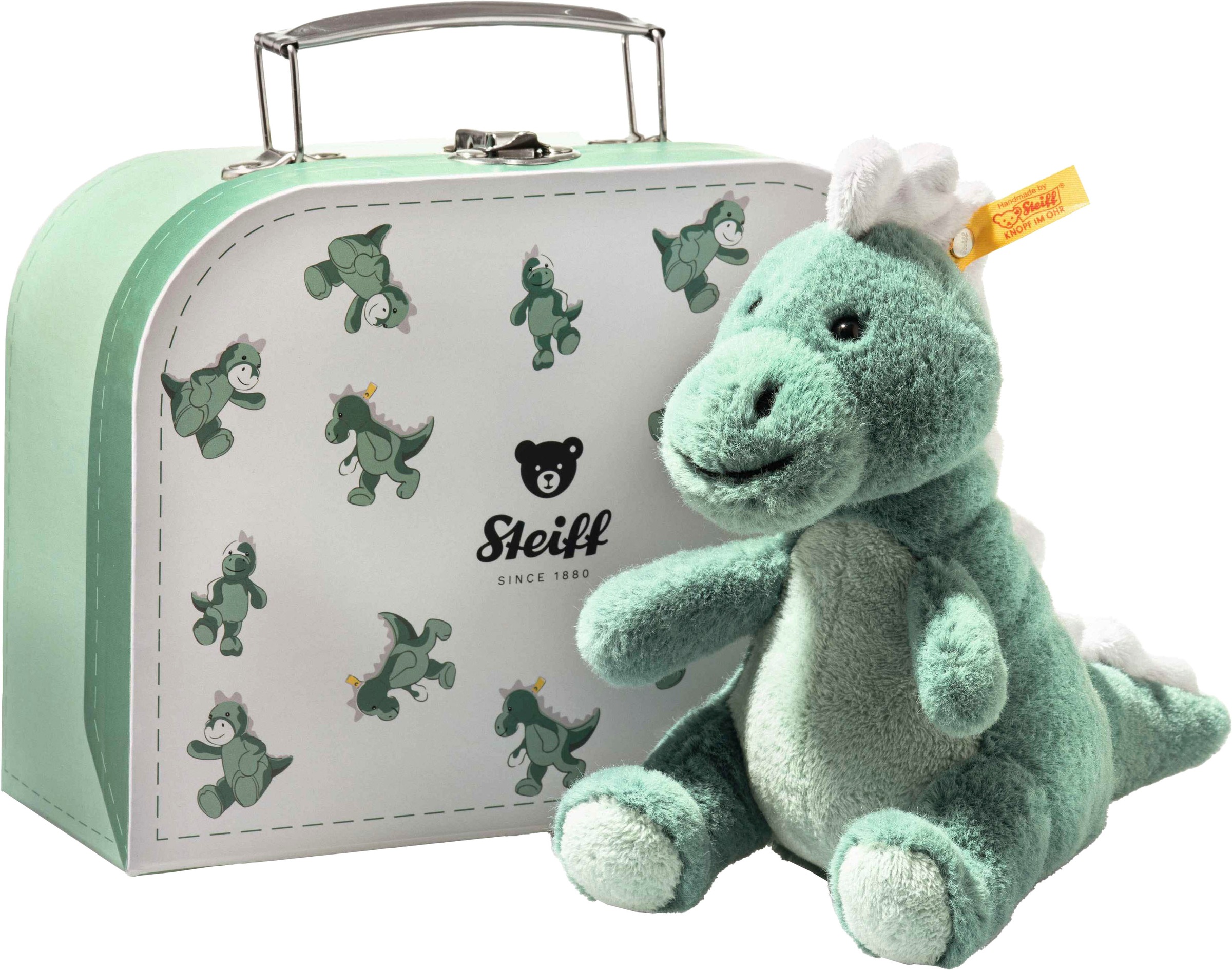 Steiff Kuscheltier »Friends Joshi Baby T-Rex im Koffer«