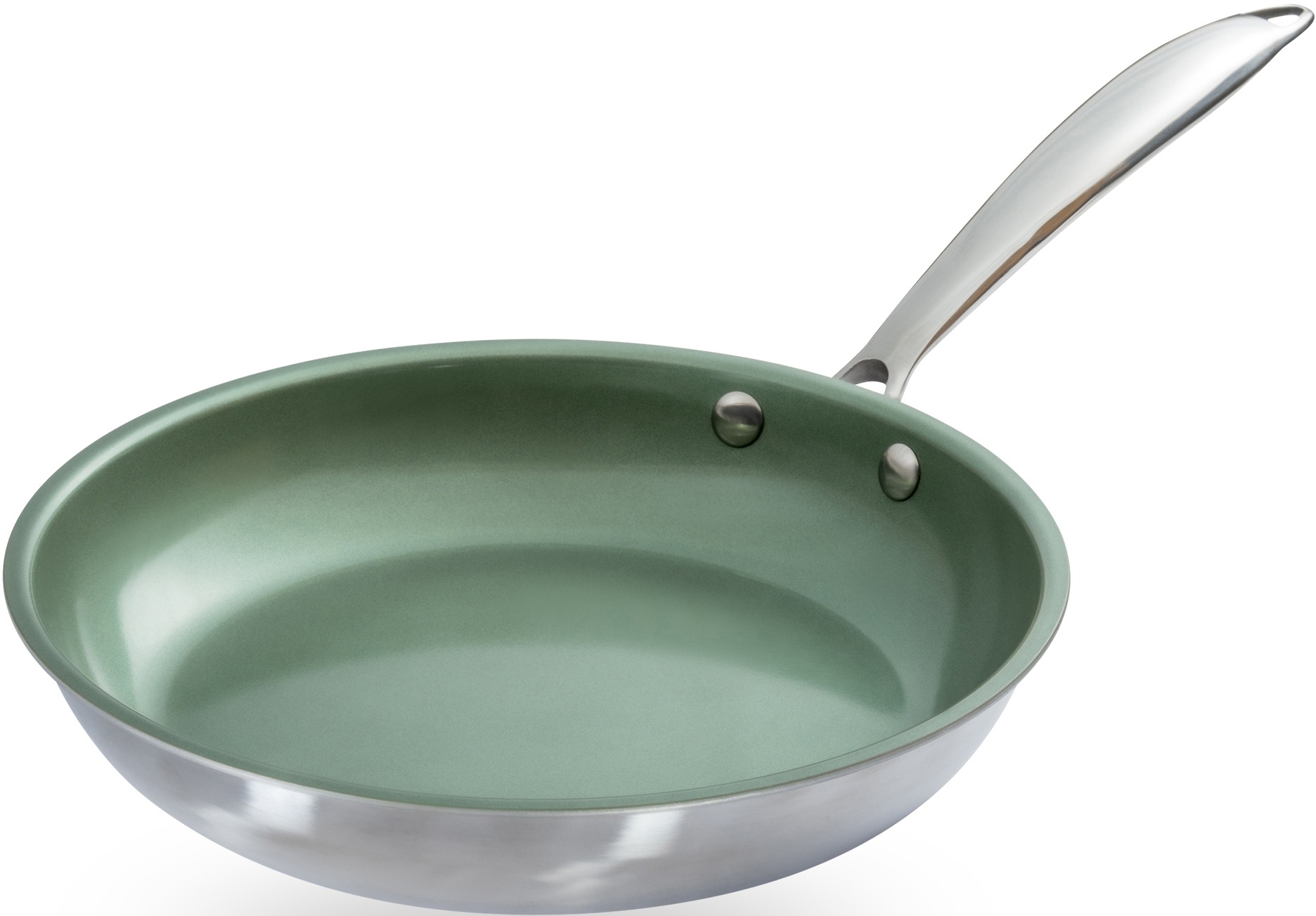 JUST VEGAN Bratpfanne "CeraVegan" Edelstahl 18/8 1 Stk. tlg. Pflanzliche Ke günstig online kaufen