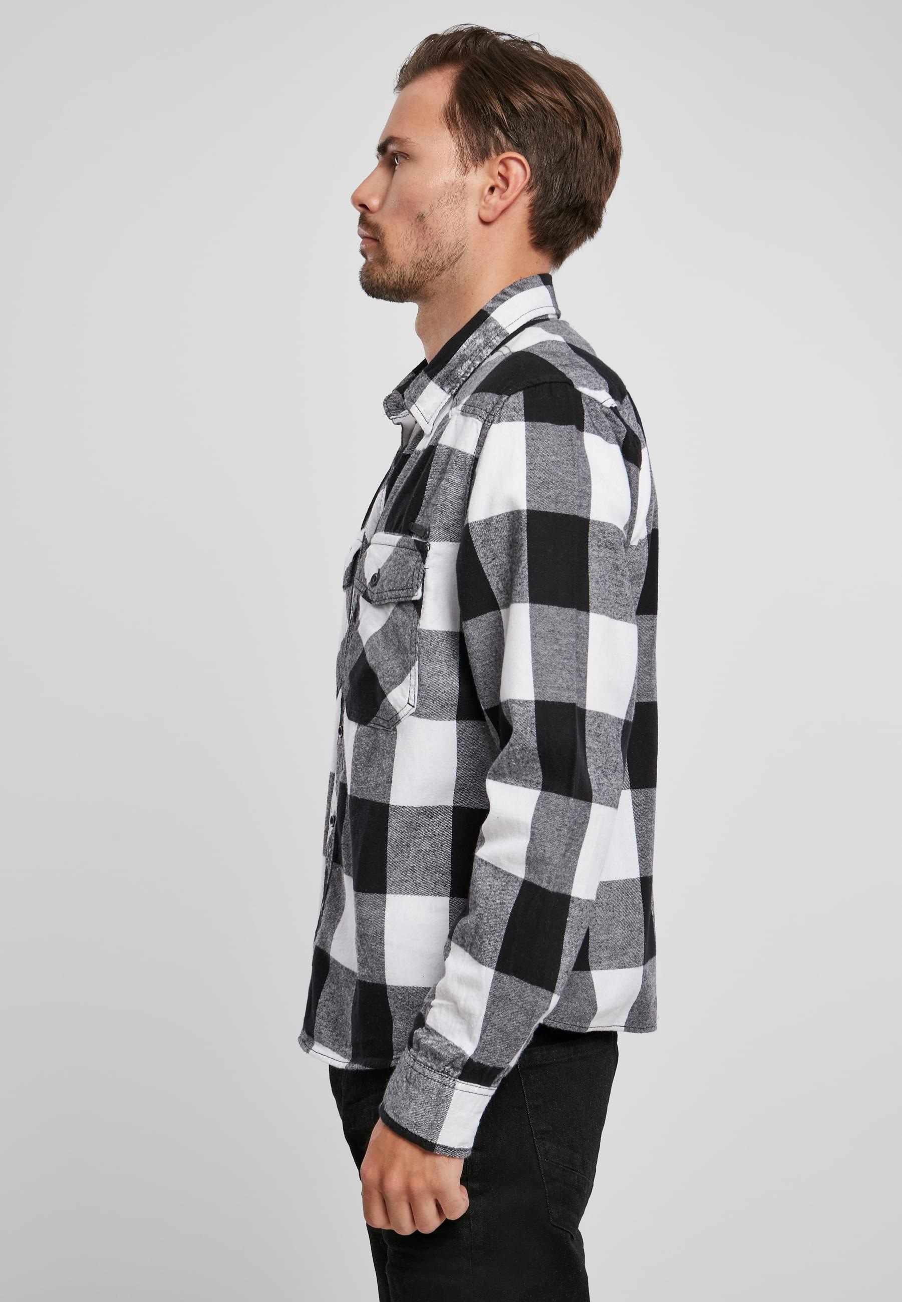 Brandit Langarmhemd »Brandit Herren Checked Shirt«, (1 tlg.)
