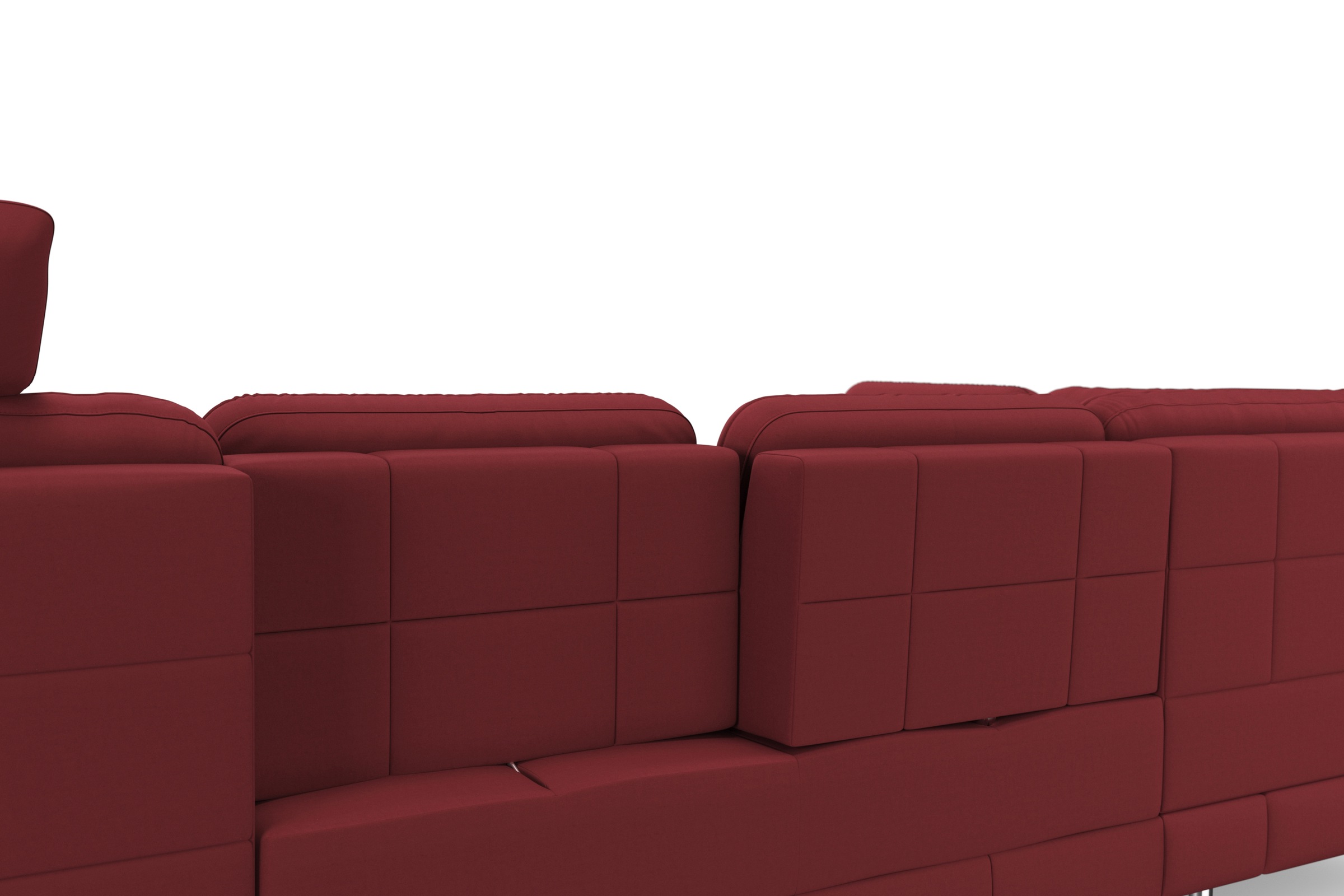 sit&more Wohnlandschaft »Bendigo U-Form«, inklusive Sitztiefenverstellung, Bodenfreiheit 12 cm, in 2 Fußfarben